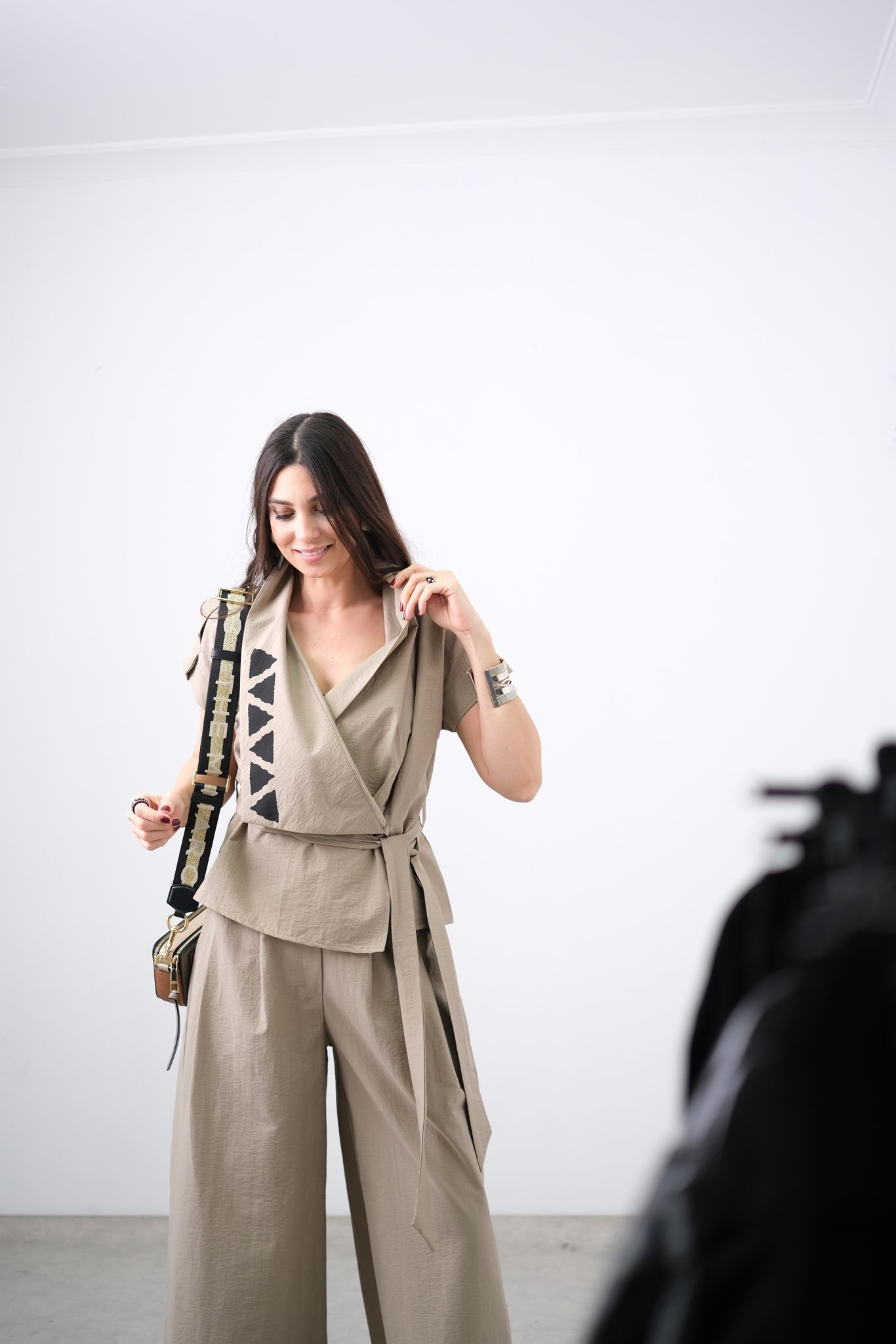 AURA LİNE YAĞ YEŞİLİ TASARIM PANTOLON