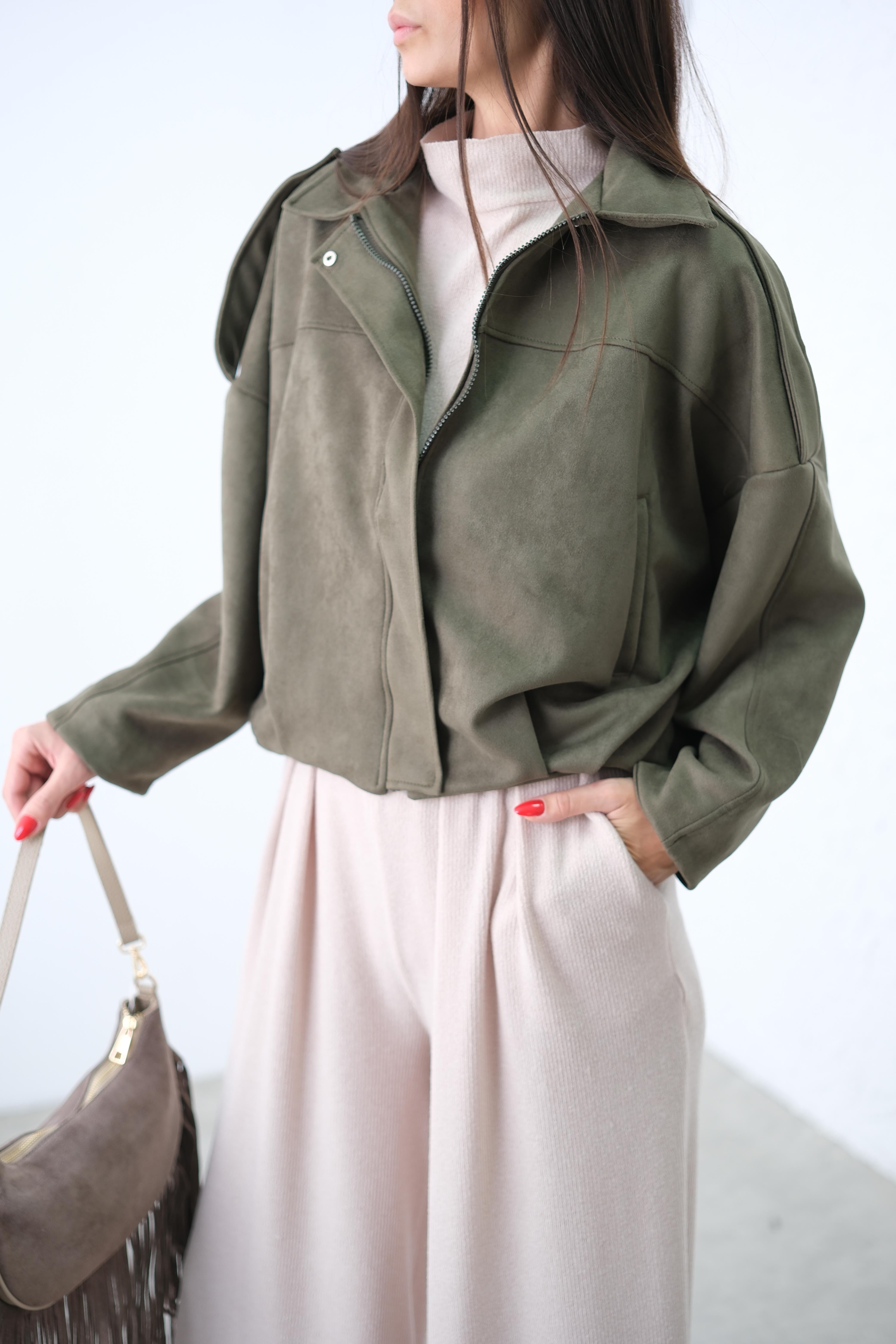 AYA NUBUK HAKİ CEKET