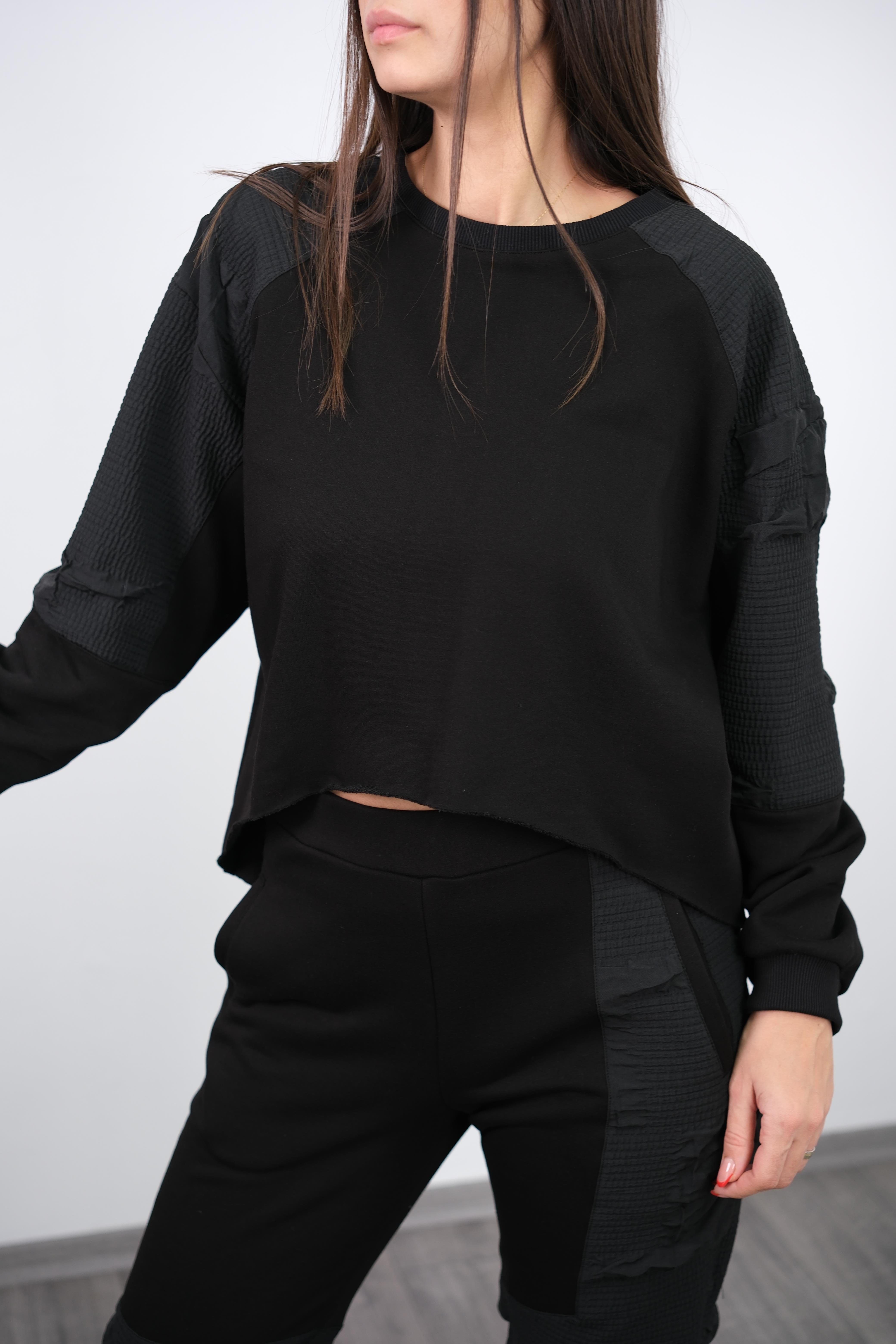 BABİL SİYAH TASARIM SWEAT