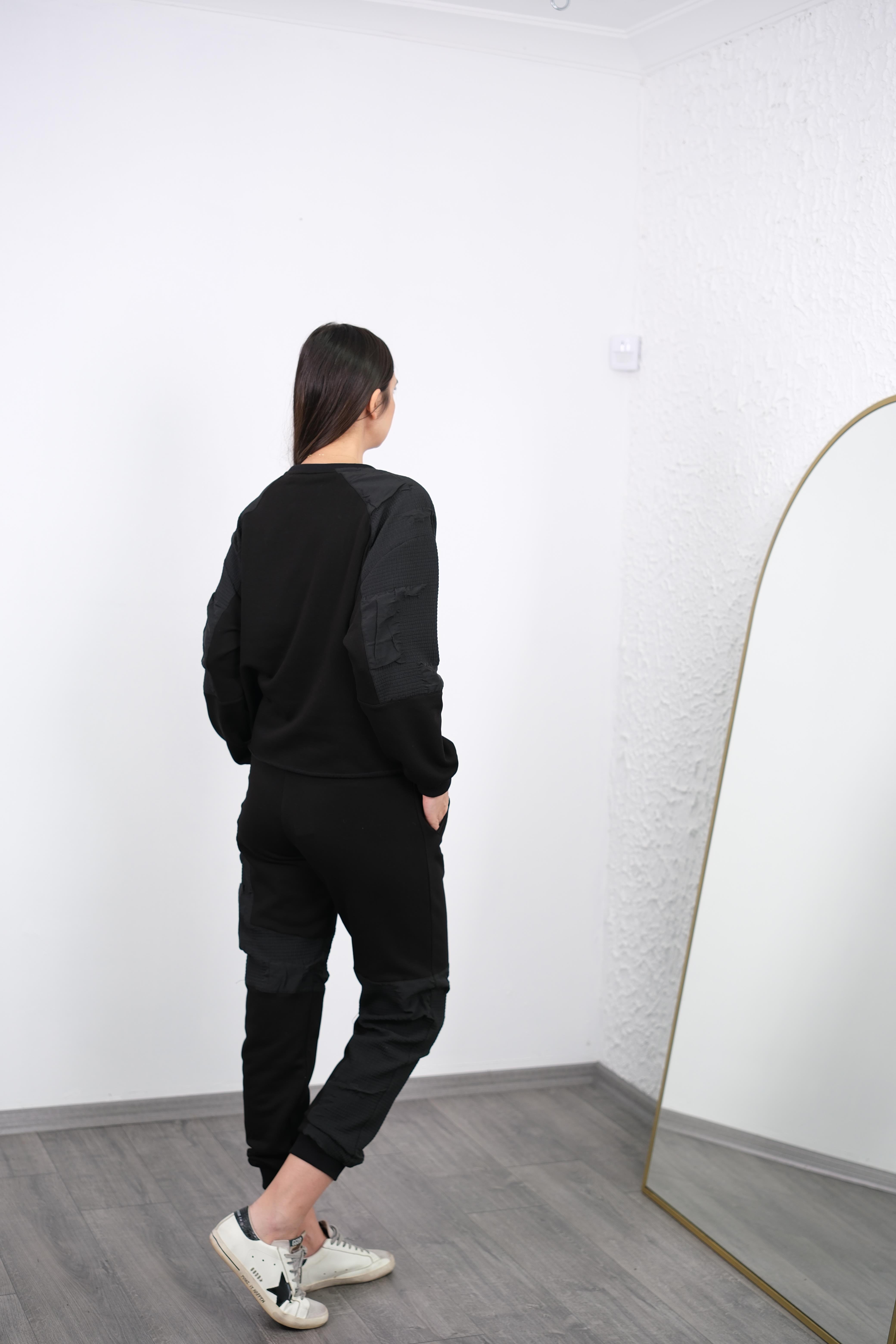 BABİL SİYAH TASARIM SWEAT