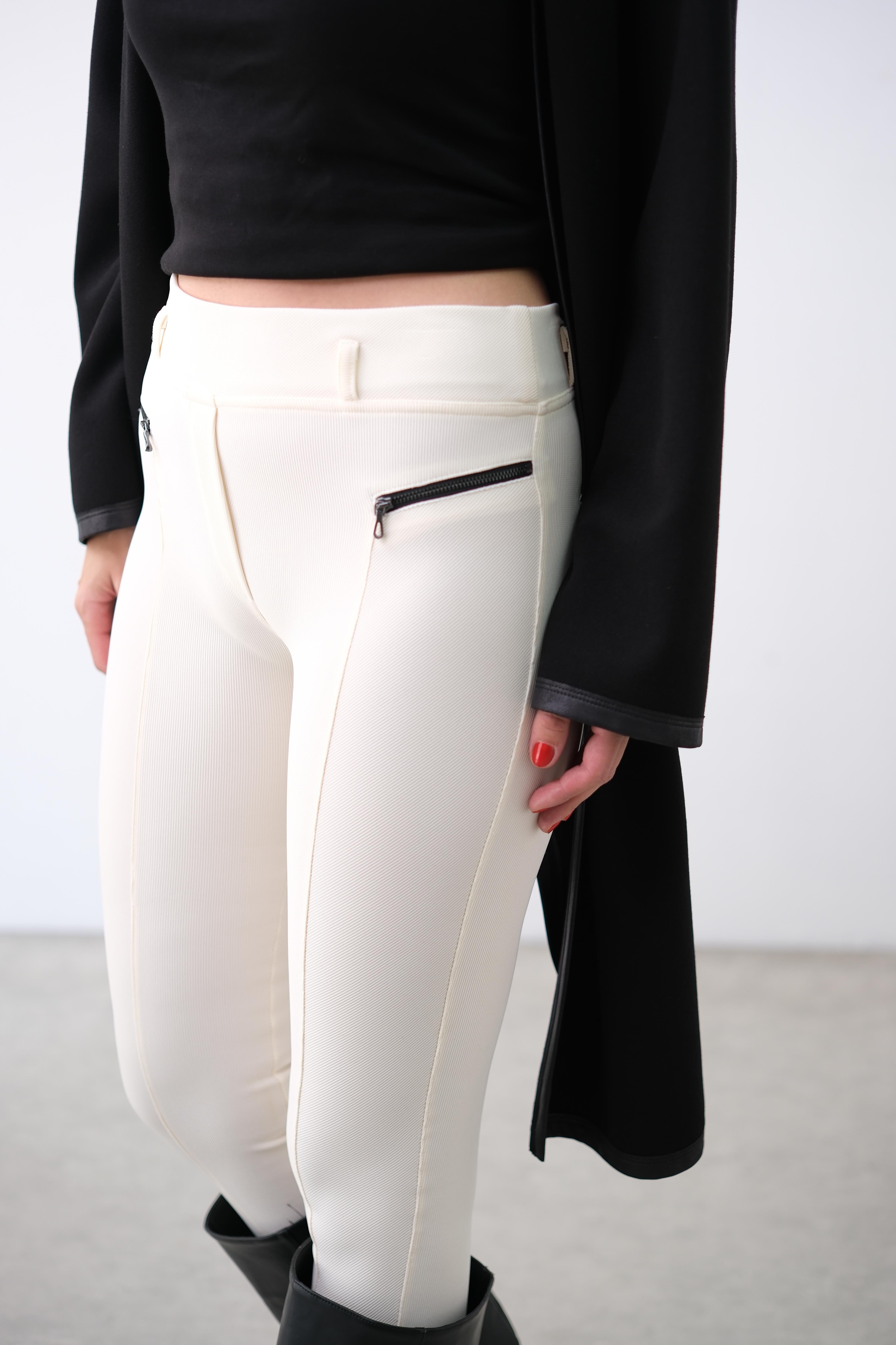 BAKER KREM TAYT PANTOLON