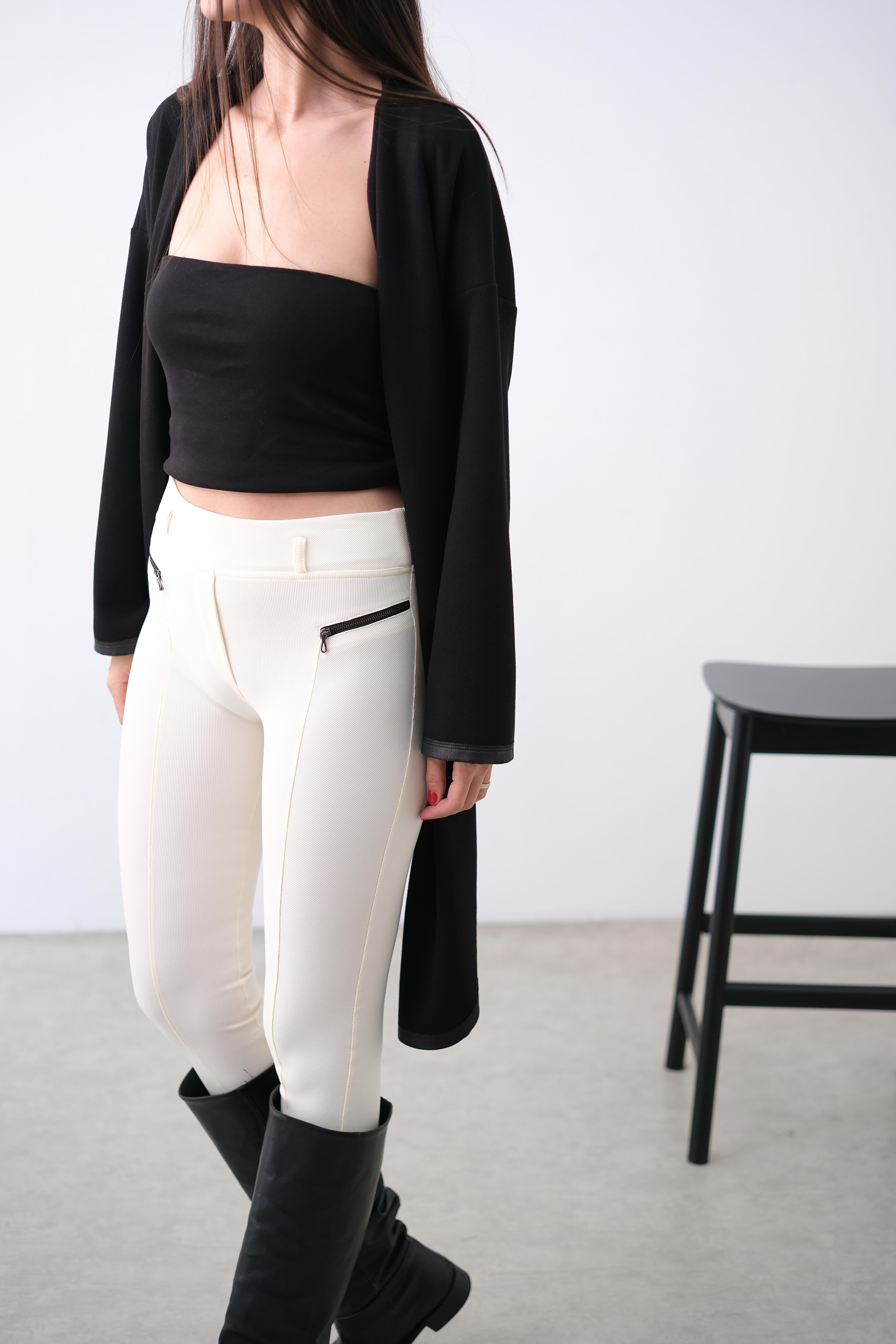 BAKER KREM TAYT PANTOLON