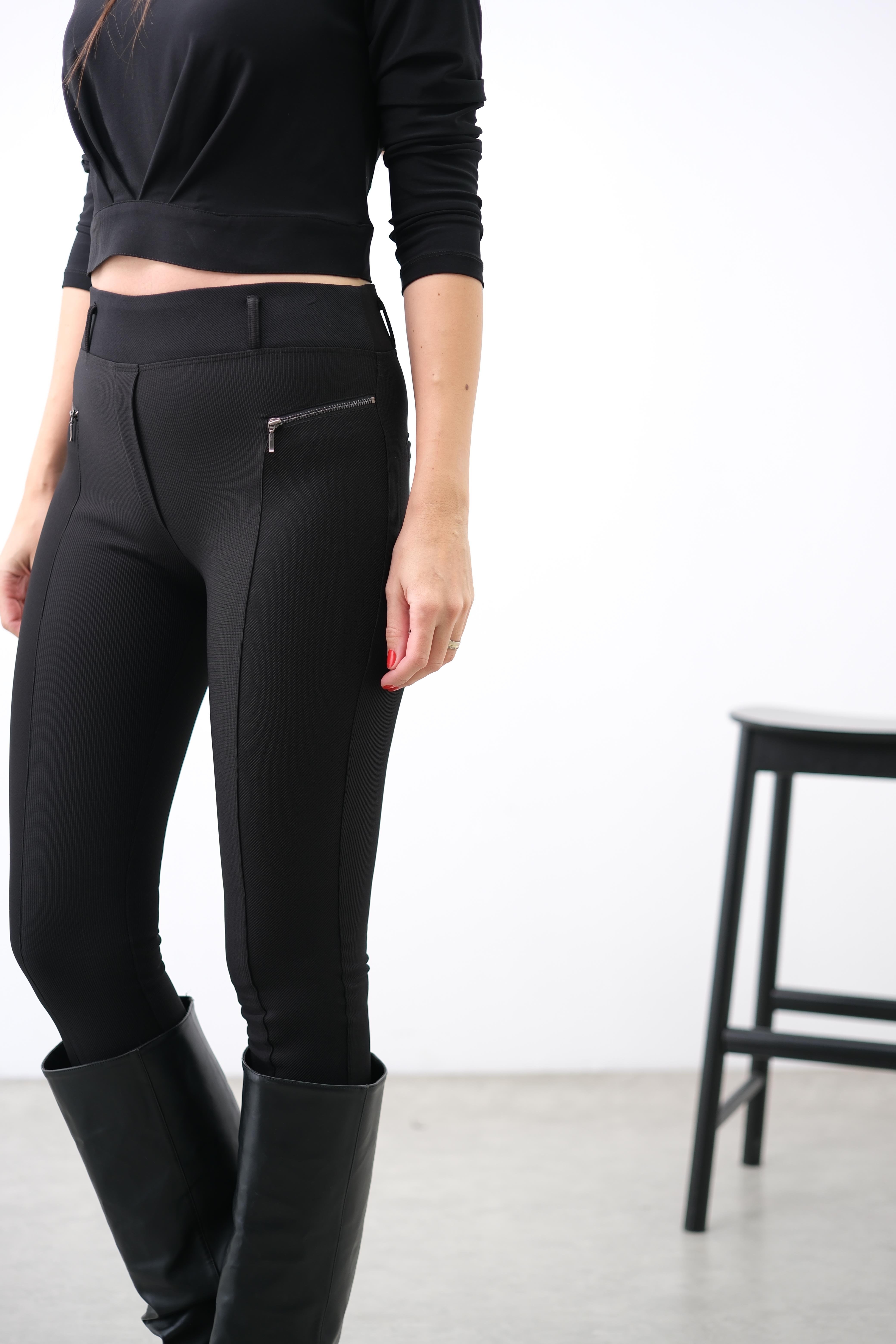 BAKER SİYAH TAYT PANTOLON