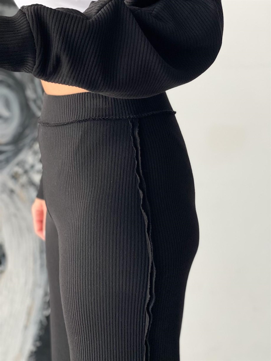 BALİ SİYAH TRİKO PANTOLON