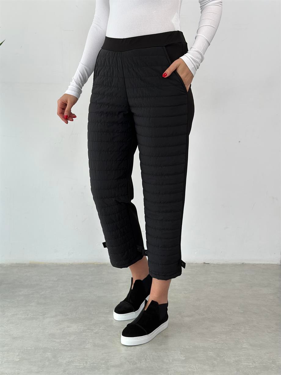 BALİN SİYAH TASARIM PANTOLON