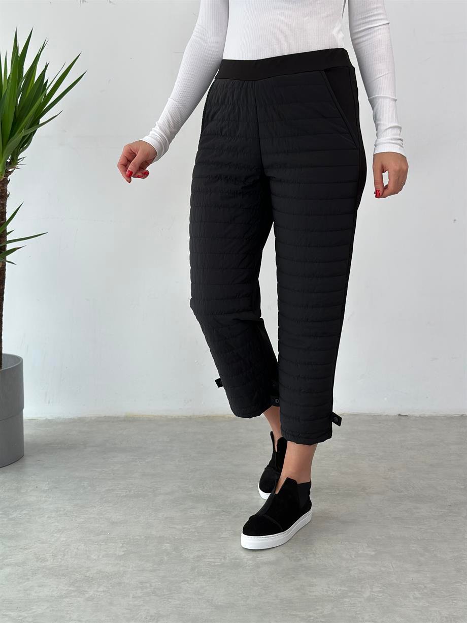 BALİN SİYAH TASARIM PANTOLON