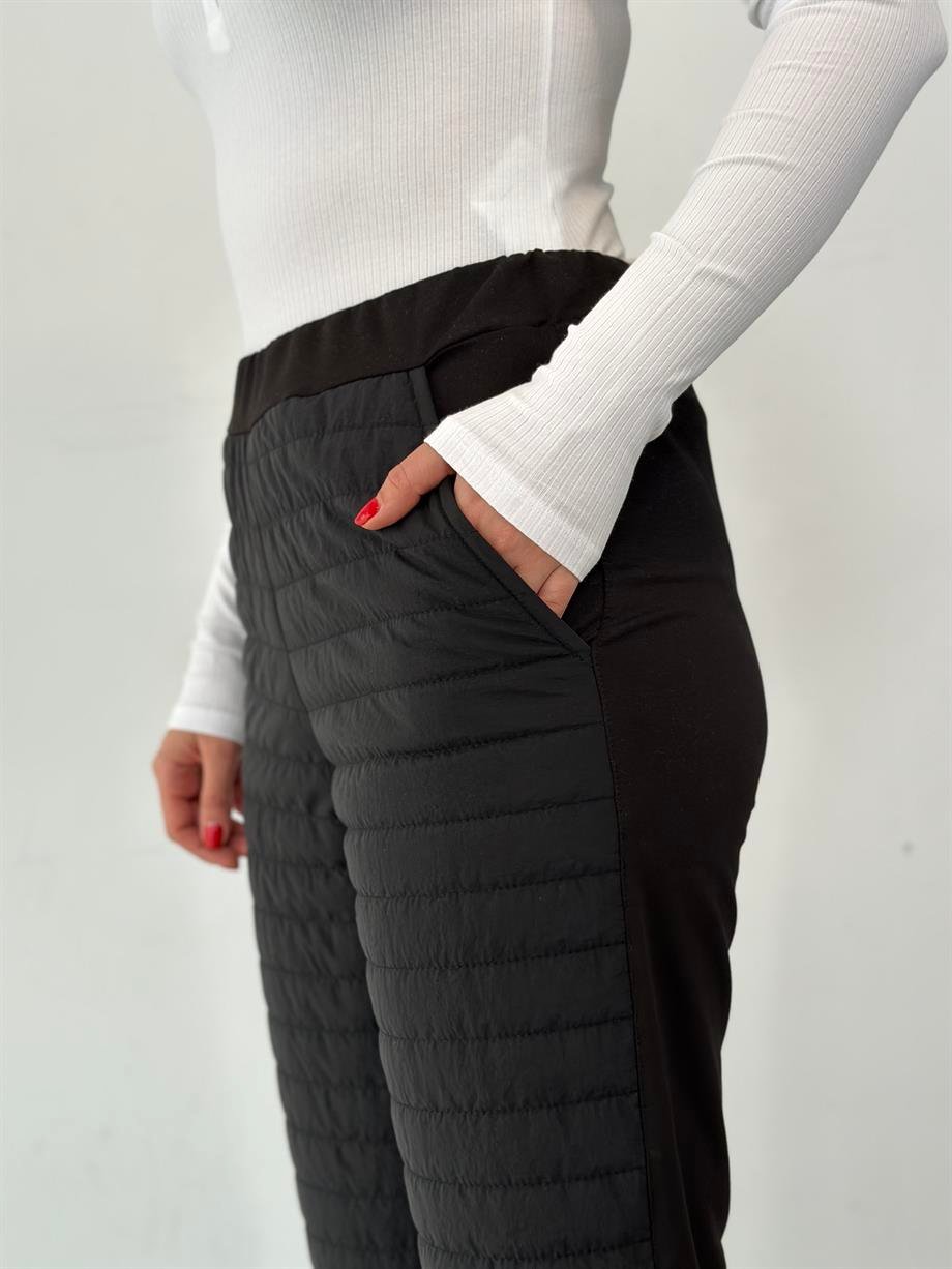 BALİN SİYAH TASARIM PANTOLON