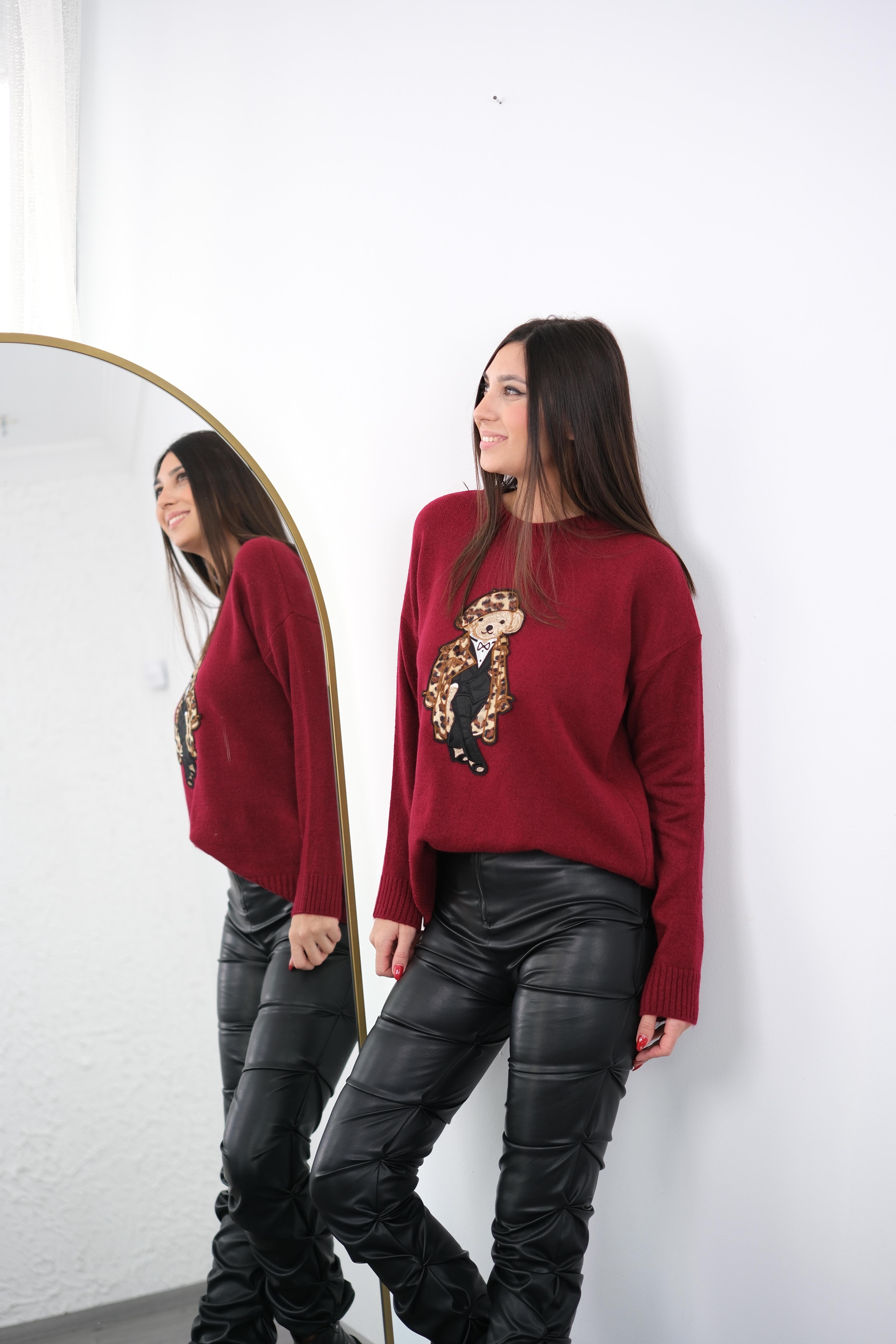 BEAR AYICIKLI BORDO KAZAK