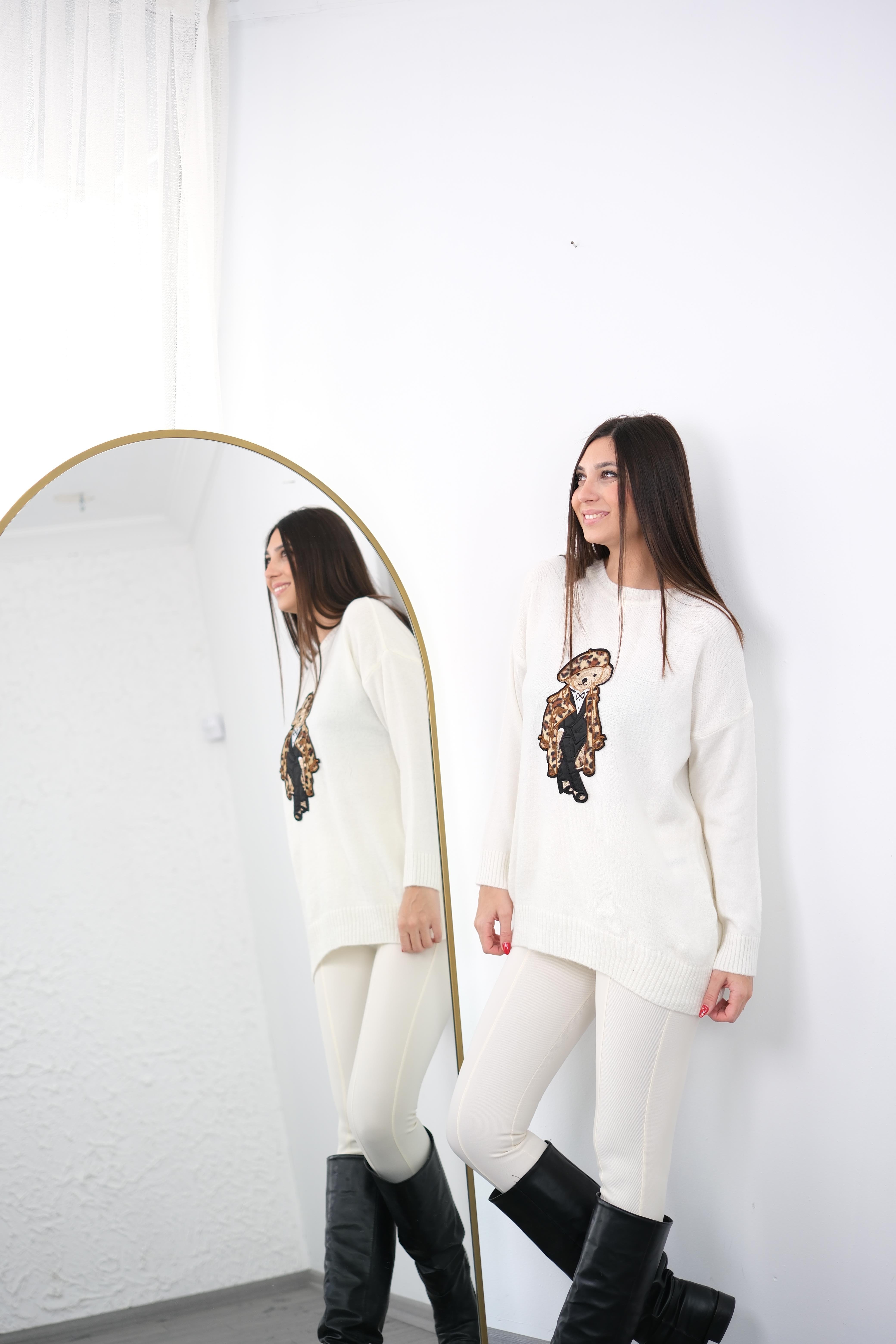 BEAR AYICIKLI KREM KAZAK