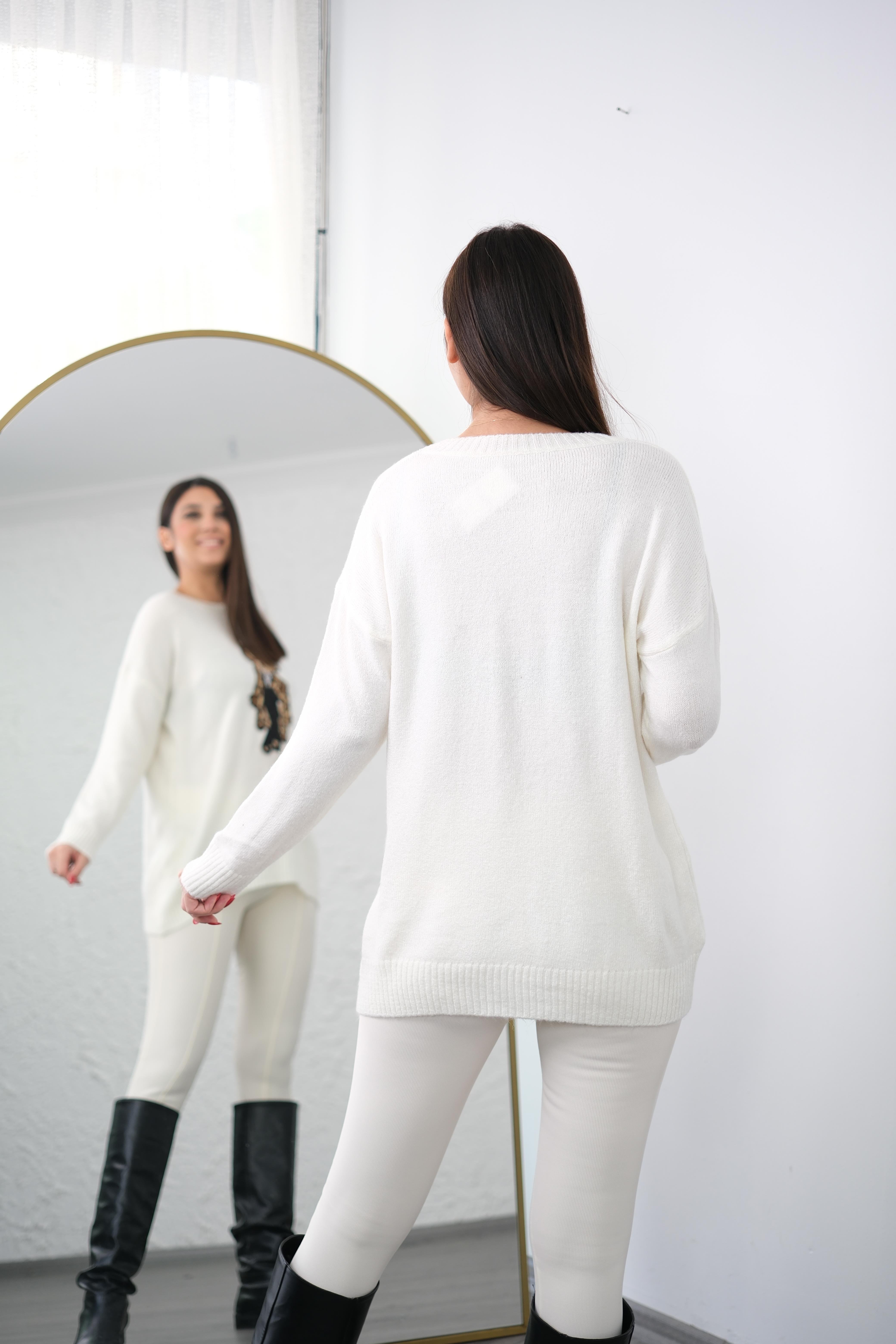 BEAR AYICIKLI KREM KAZAK