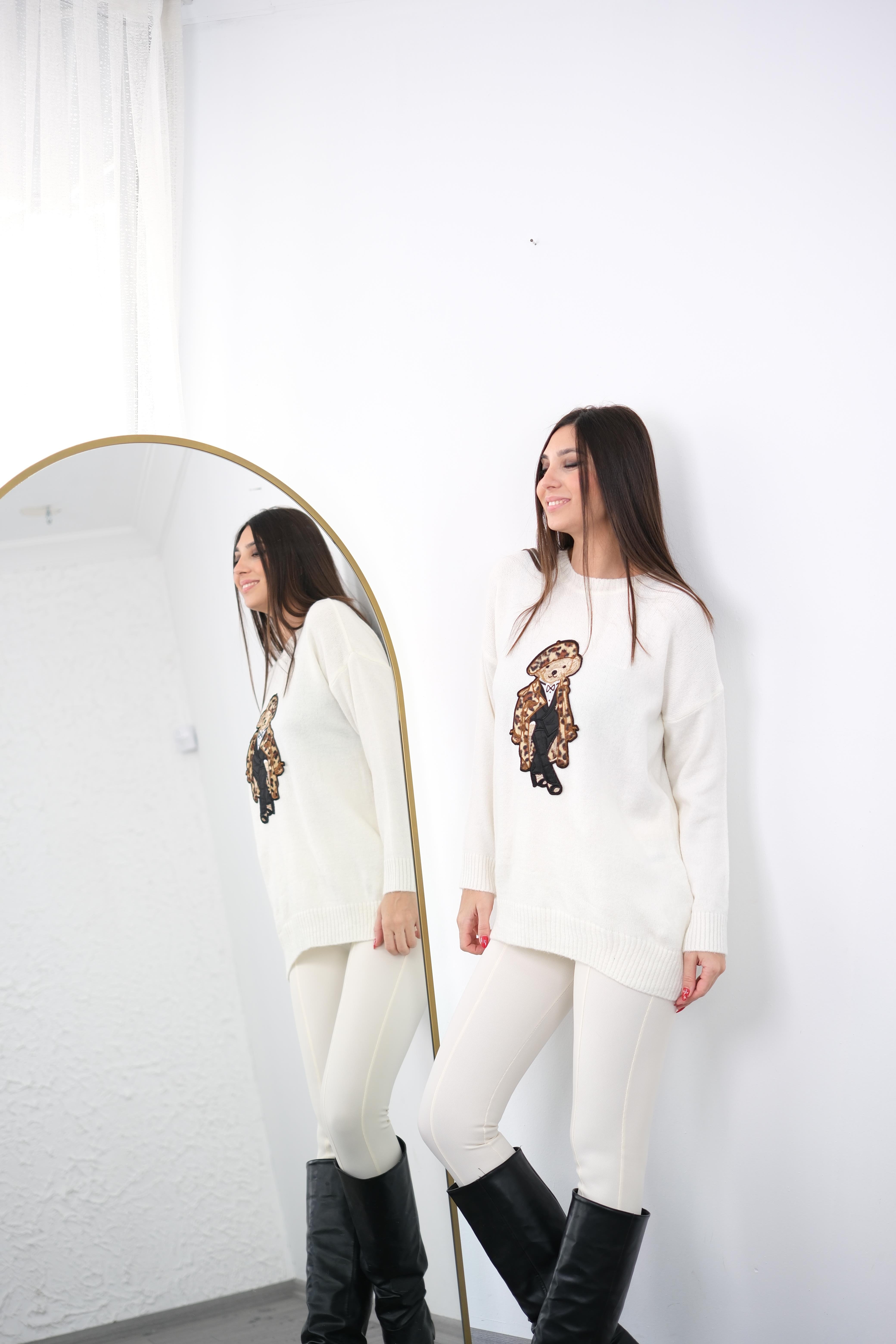 BEAR AYICIKLI KREM KAZAK