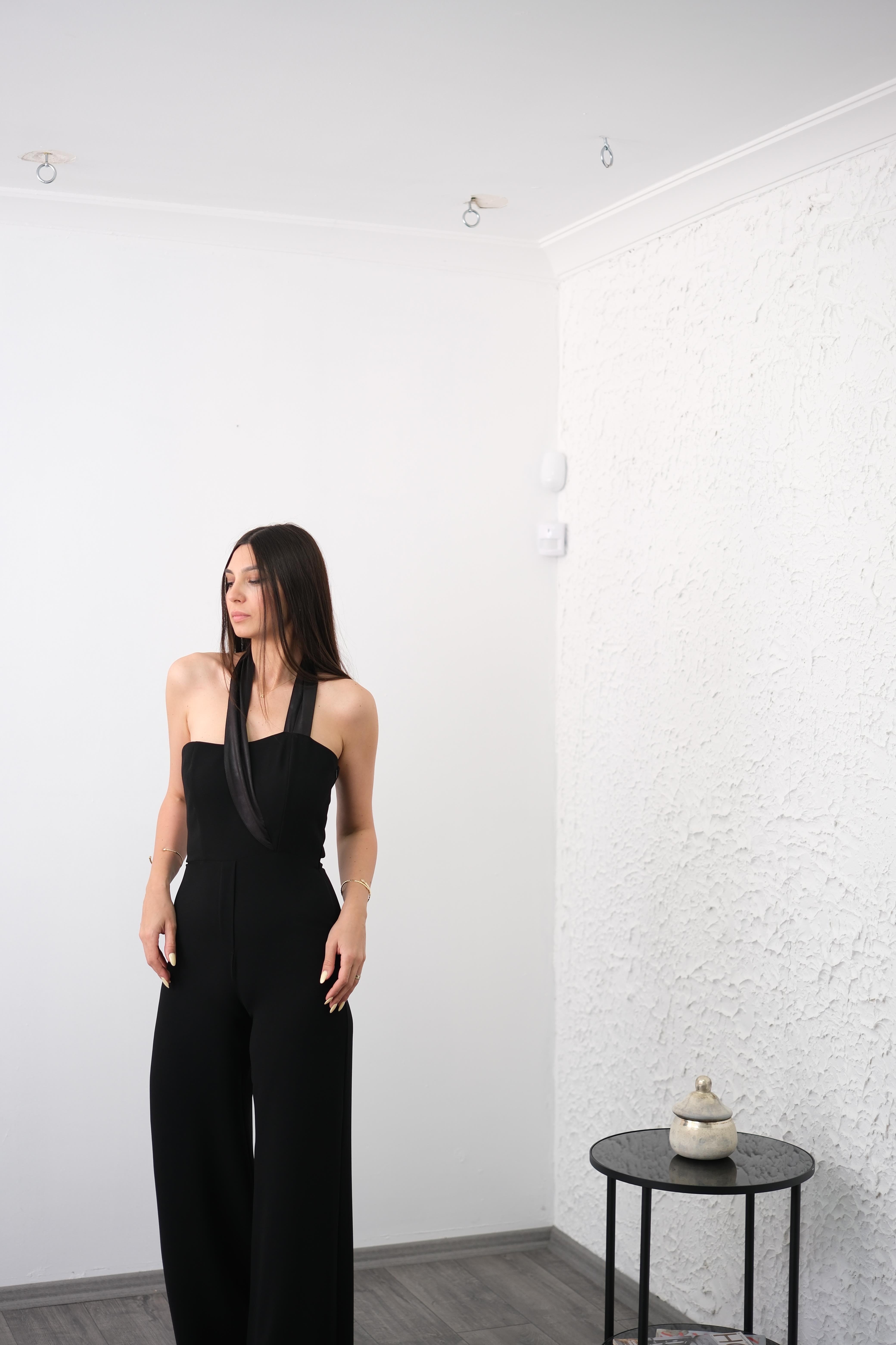 BELLA SİYAH TASARIM TULUM