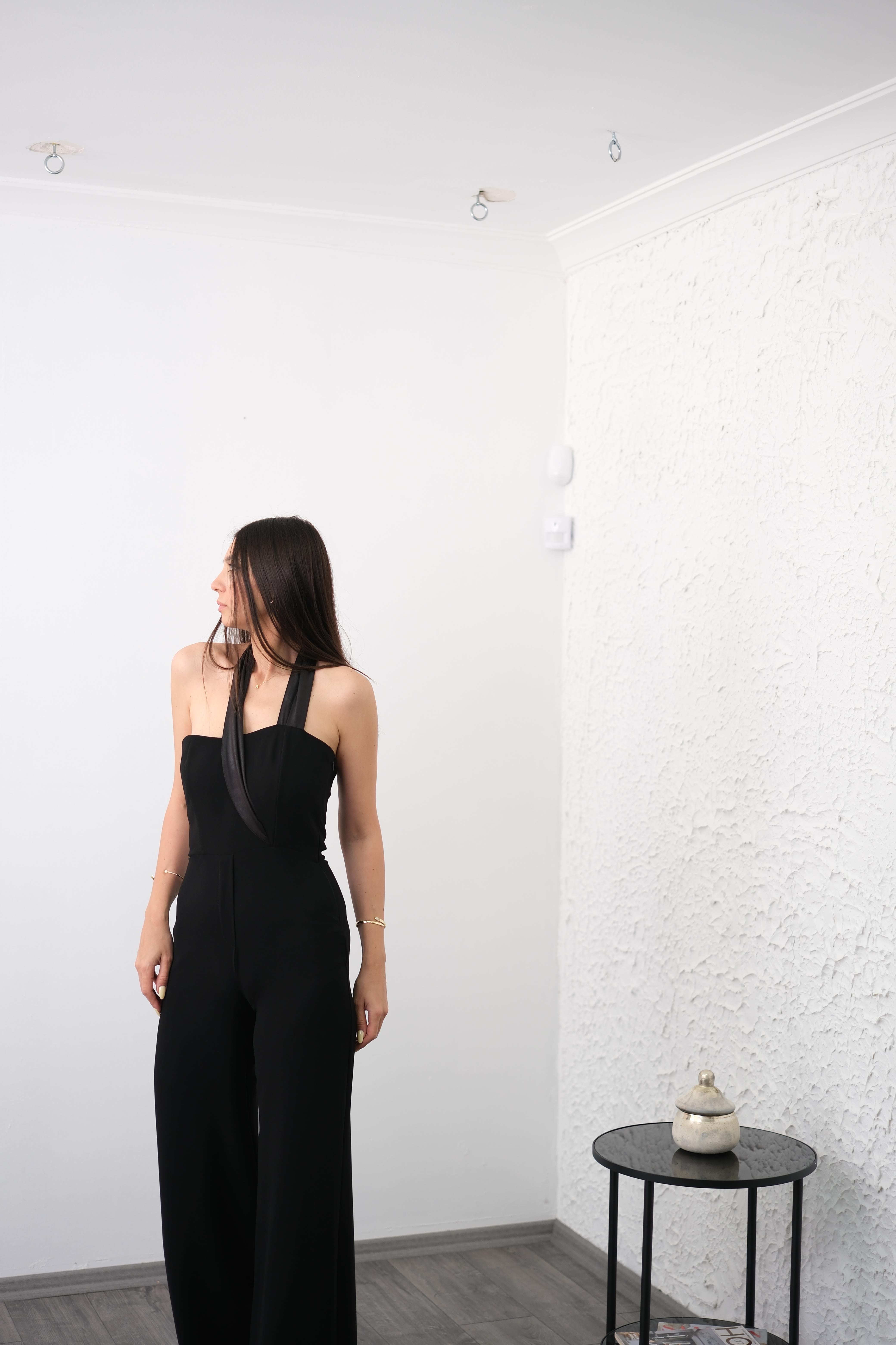 BELLA SİYAH TASARIM TULUM