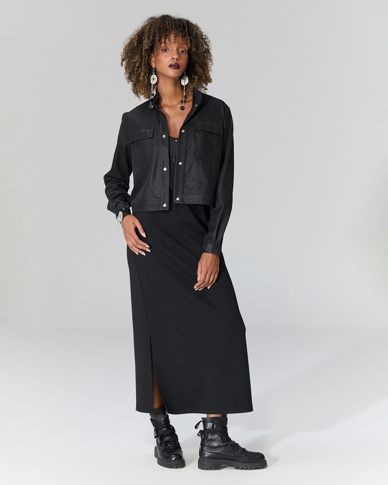 BESTİE TASARIM SİYAH CEKET