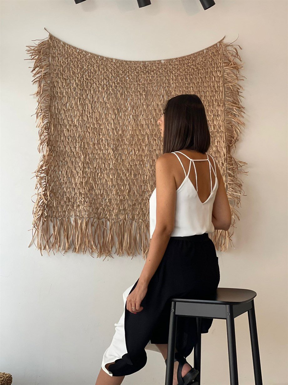 BİANA BEYAZ İPLİ BLUZ