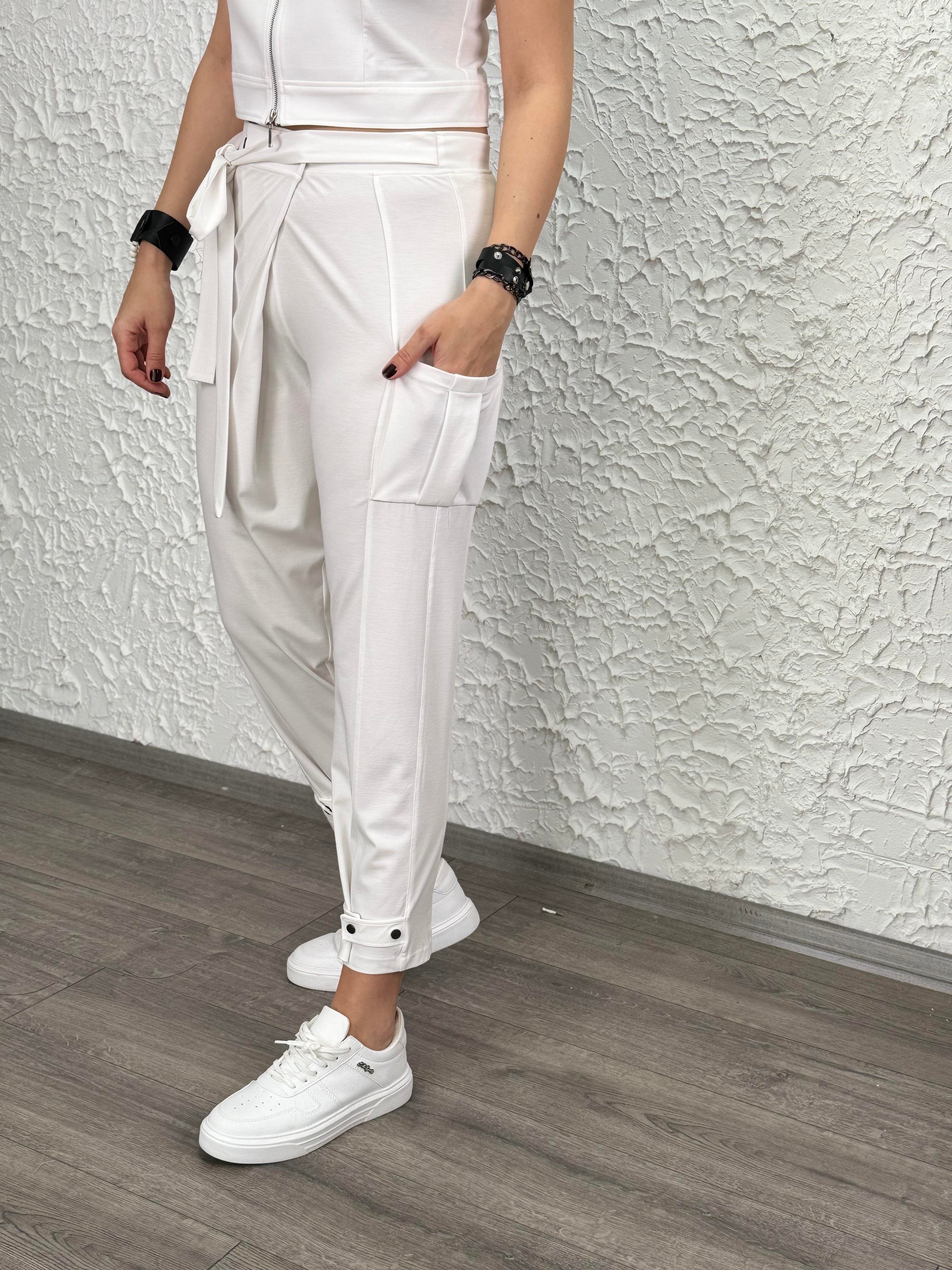 BİANCA BEYAZ TASARIM PANTOLON