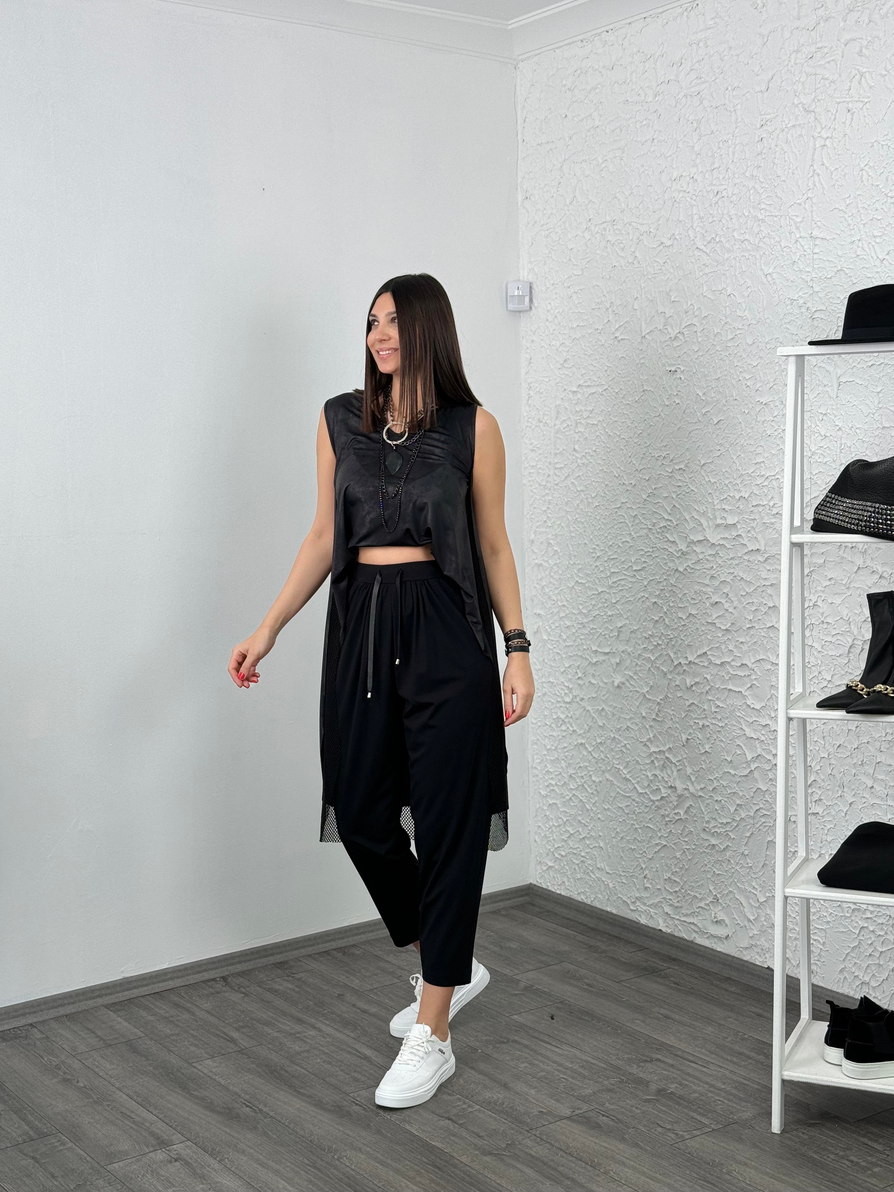 BLOOM SİYAH TASARIM PANTOLON