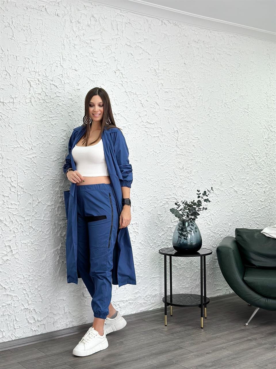 BOLD İNDİGO TASARIM PANTOLON