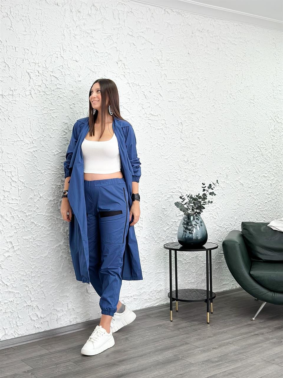 BOLD İNDİGO TASARIM PANTOLON