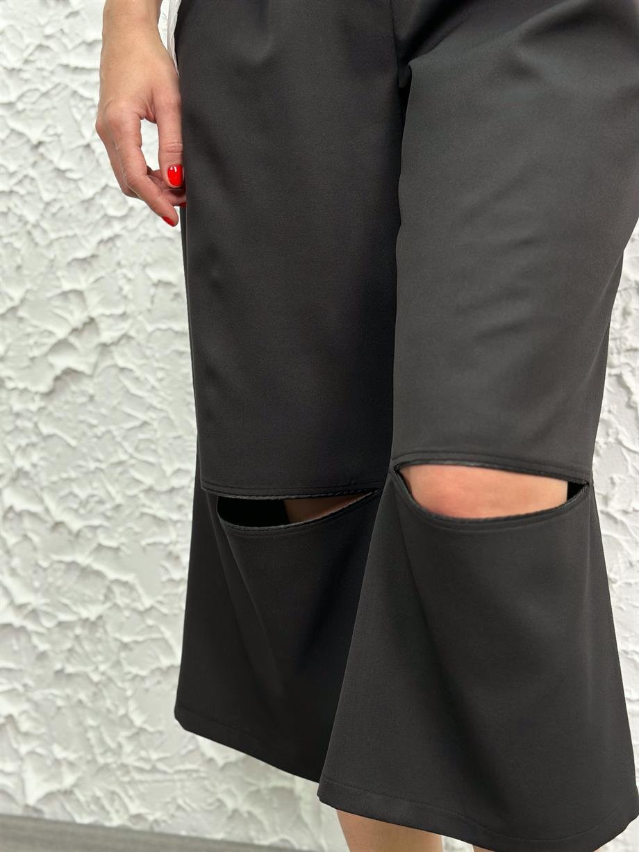 BORGO SİYAH TASARIM PANTOLON