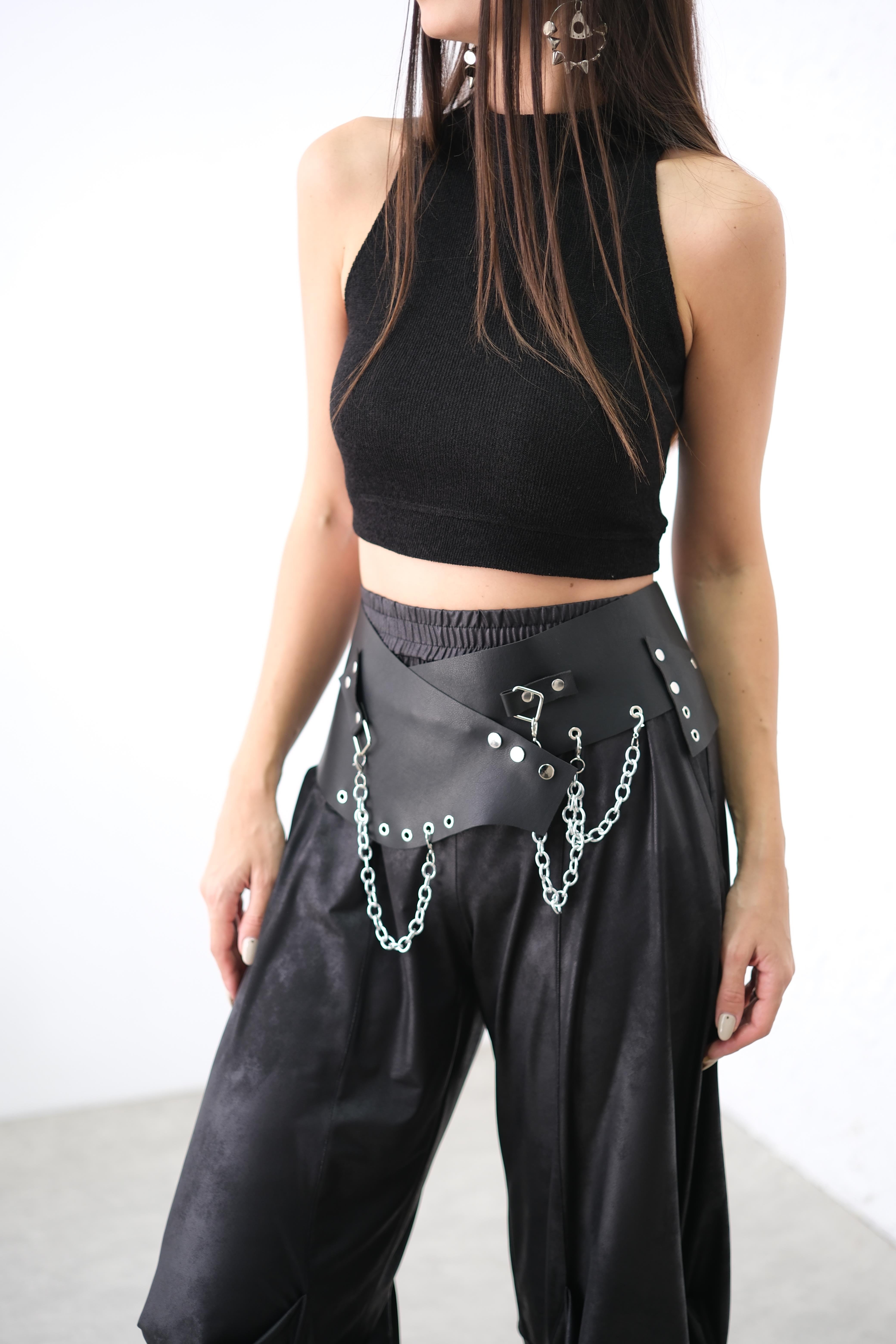 BRAVA SİYAH CROP