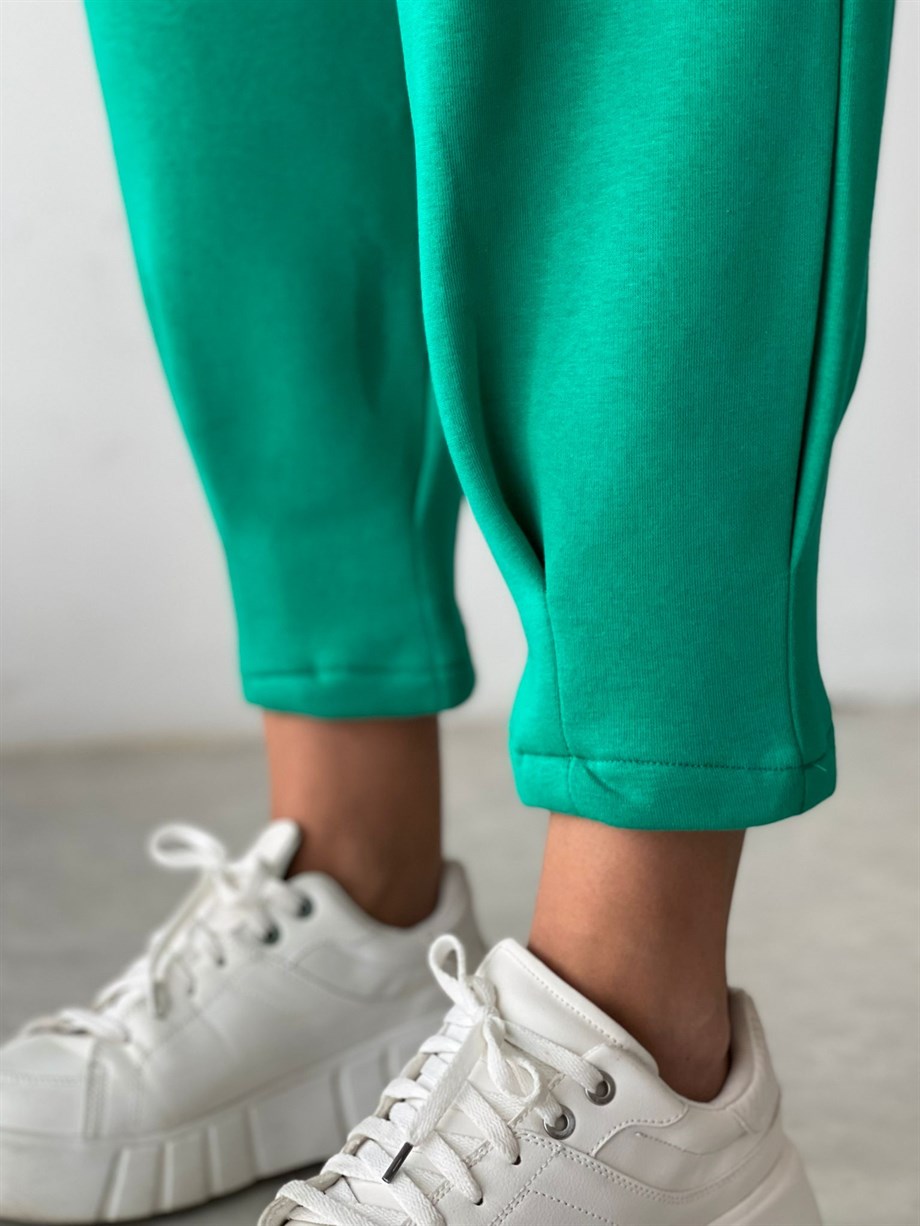 BROVA YEŞİL PİLİ DETAYLI EŞOFMAN