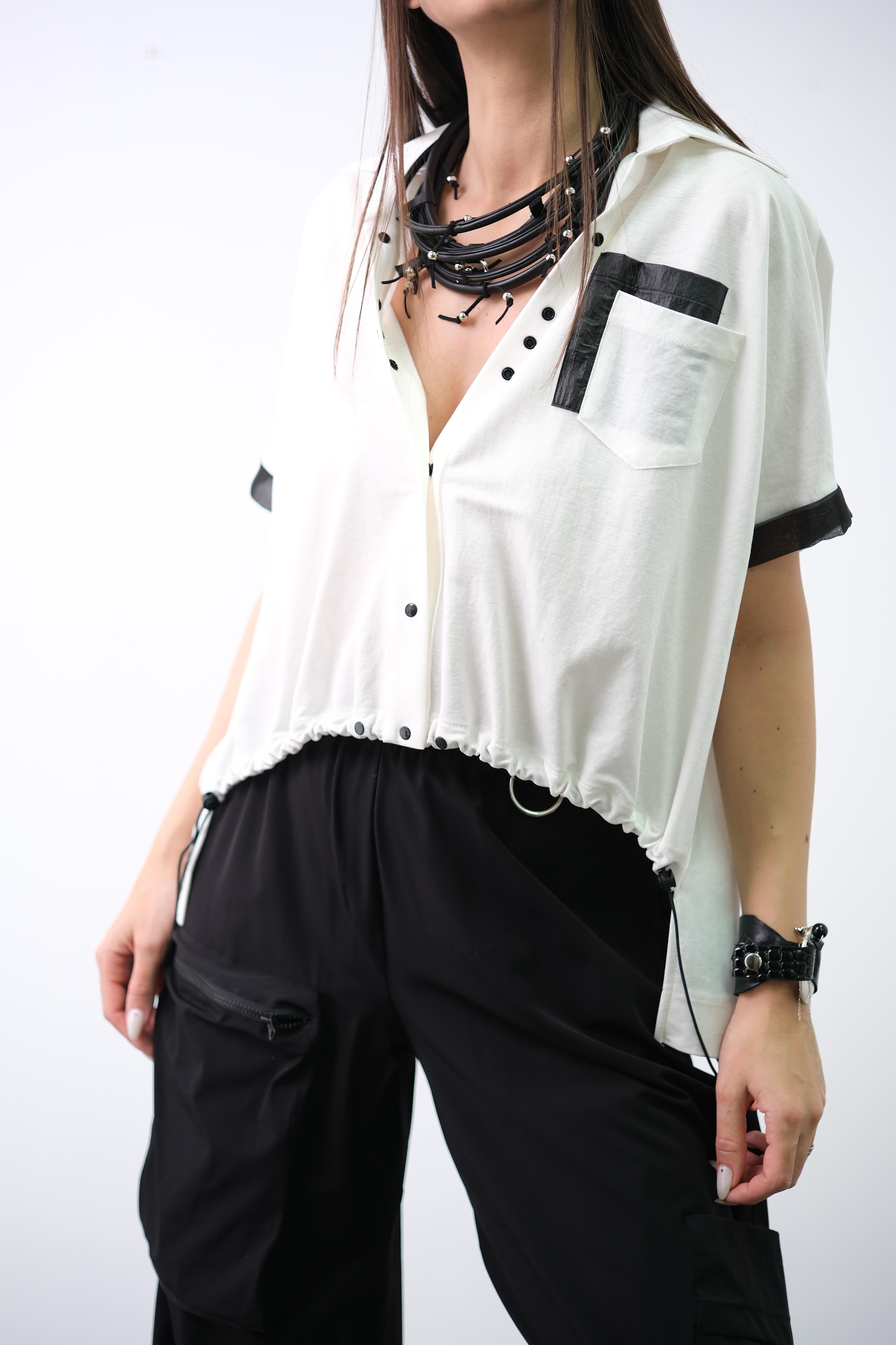 CAME BEYAZ TASARIM GÖMLEK