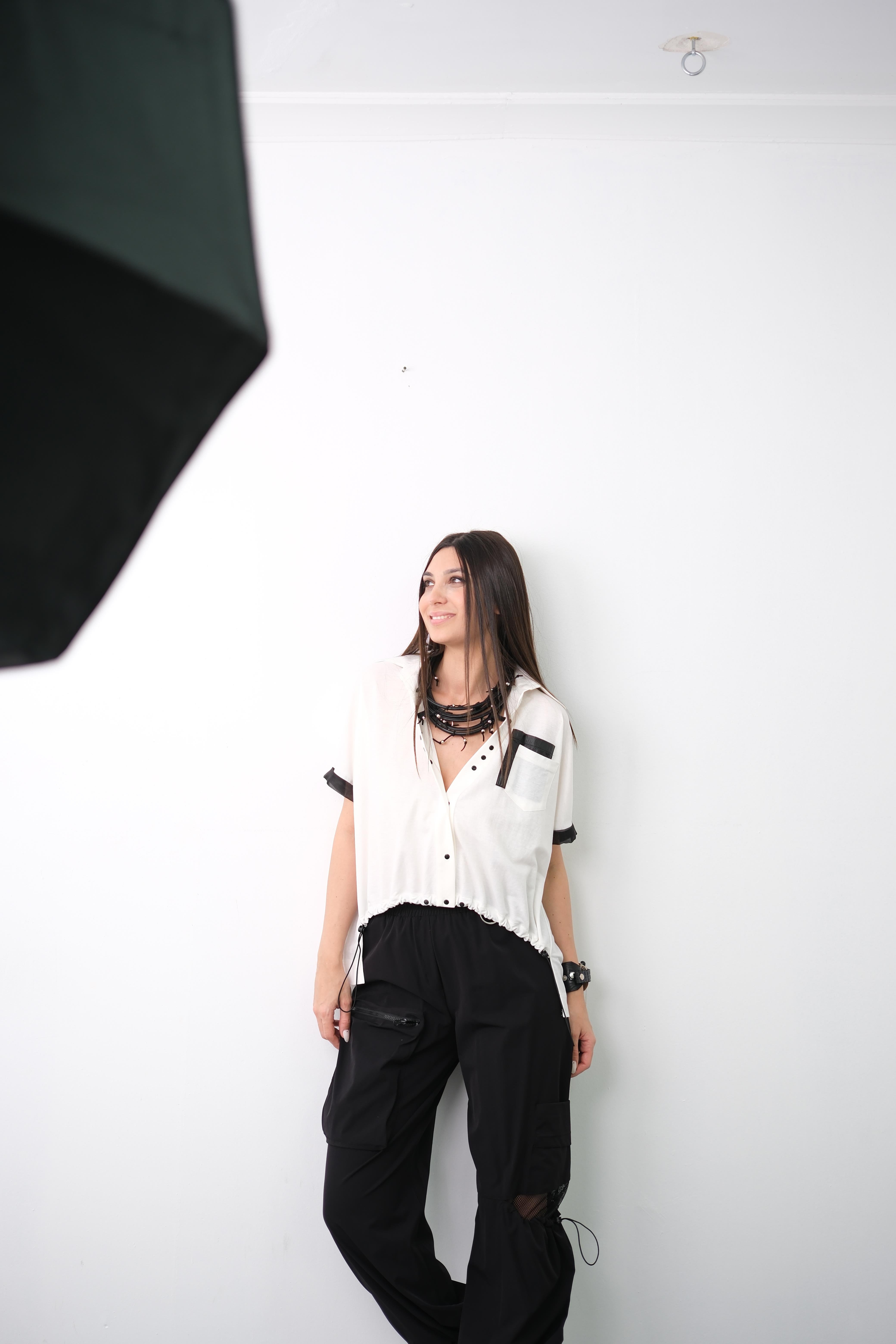 CAME BEYAZ TASARIM GÖMLEK