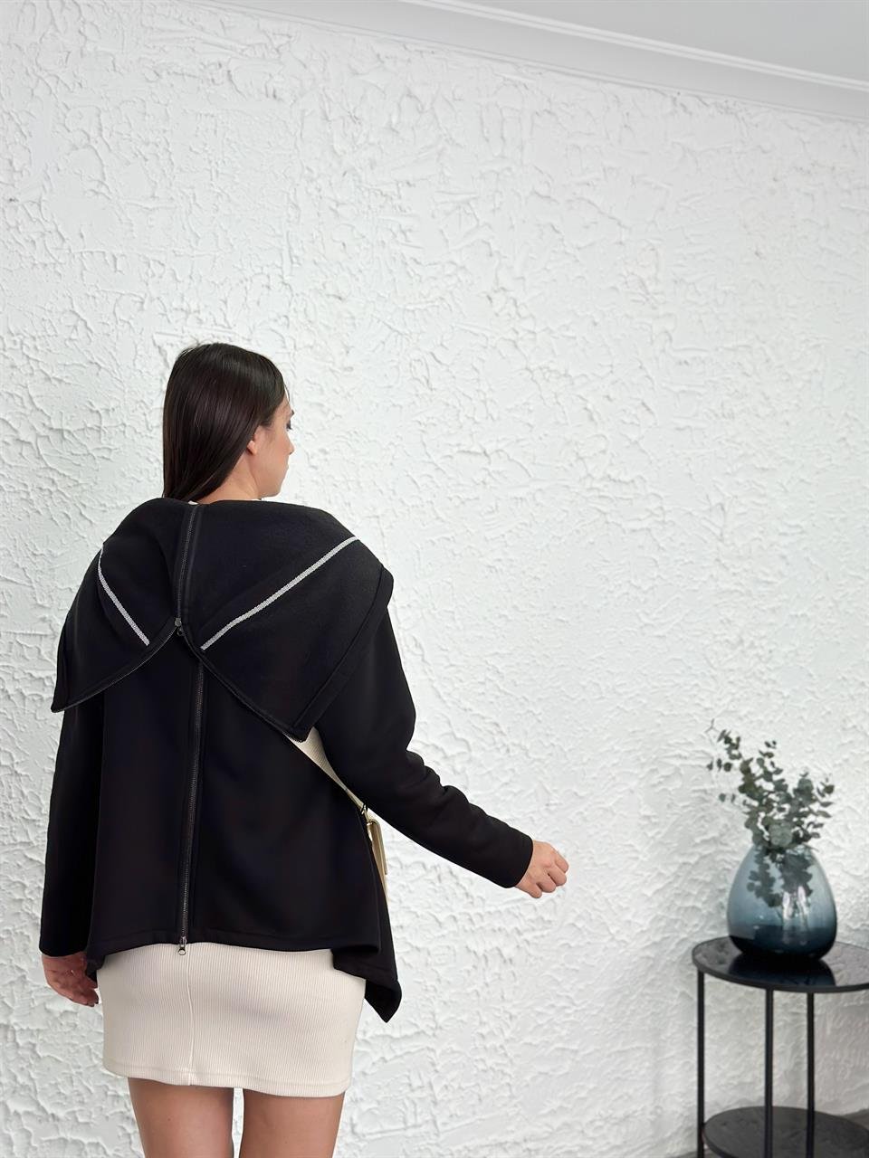 CASTELLA SİYAH TASARIM CEKET