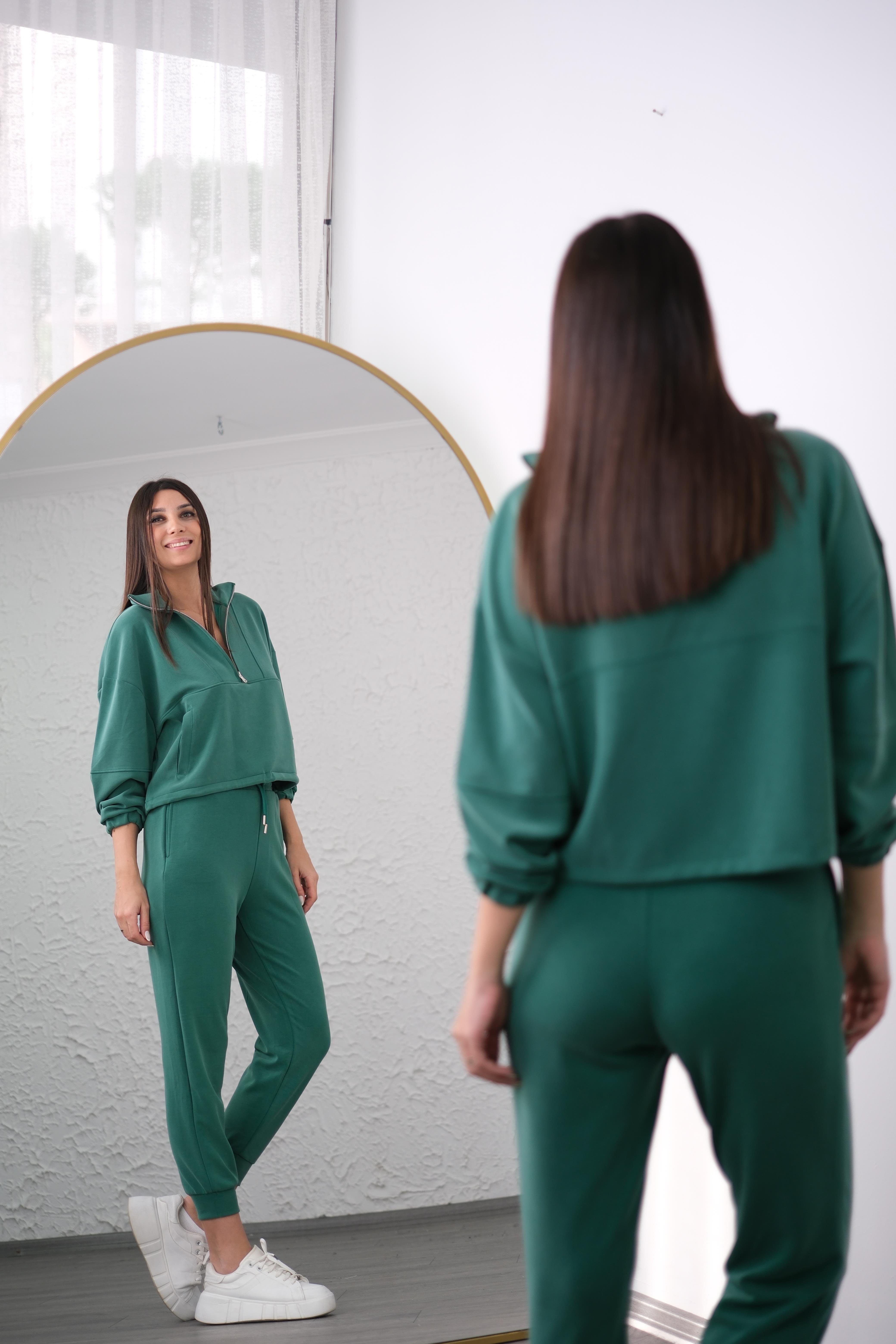 CELA FERMUARLI YEŞİL EŞOFMAN TAKIMI