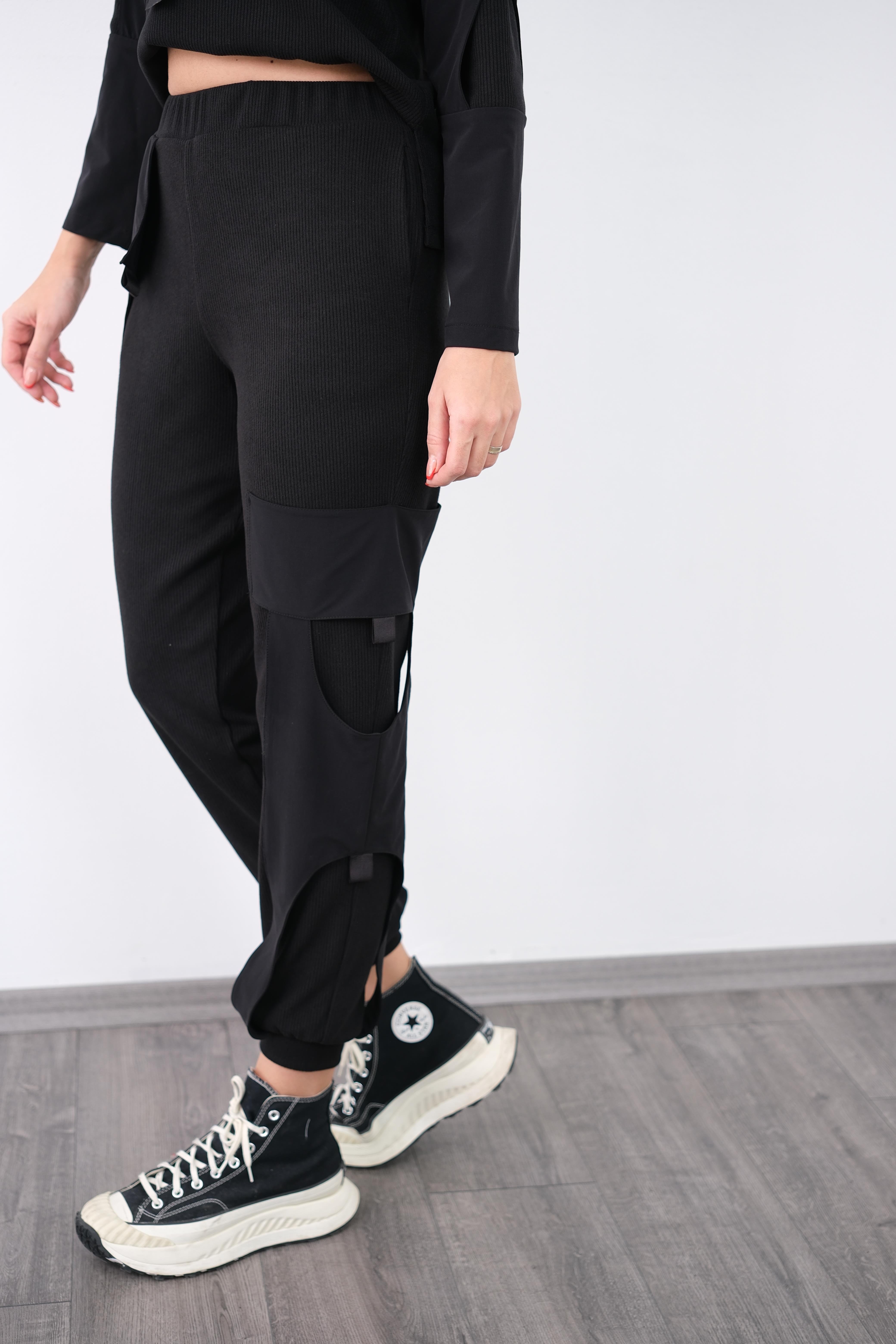 CELLY SİYAH TRİKO JOGGER PANTOLON