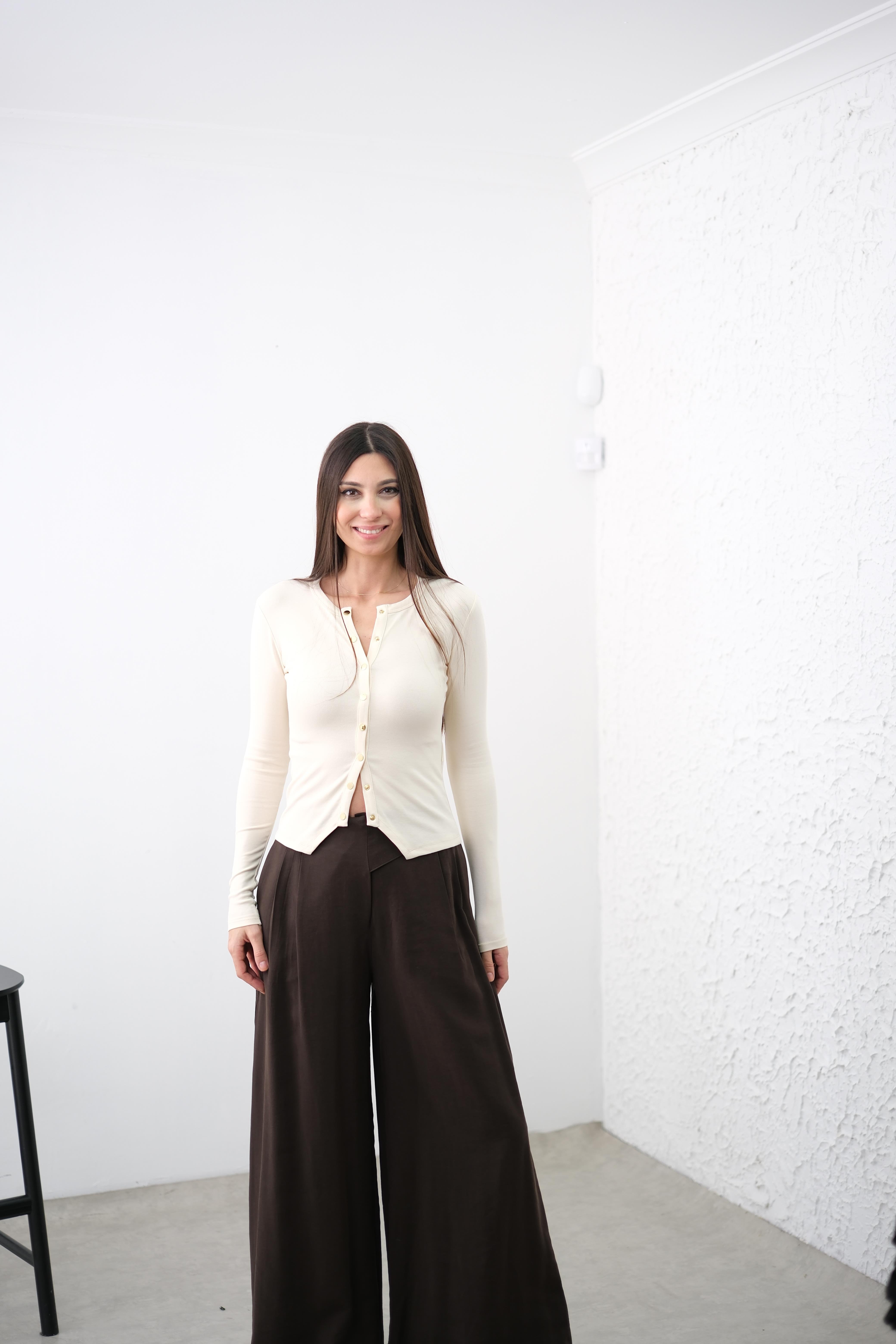 CESCA ÇITÇITLI KREM BLUZ