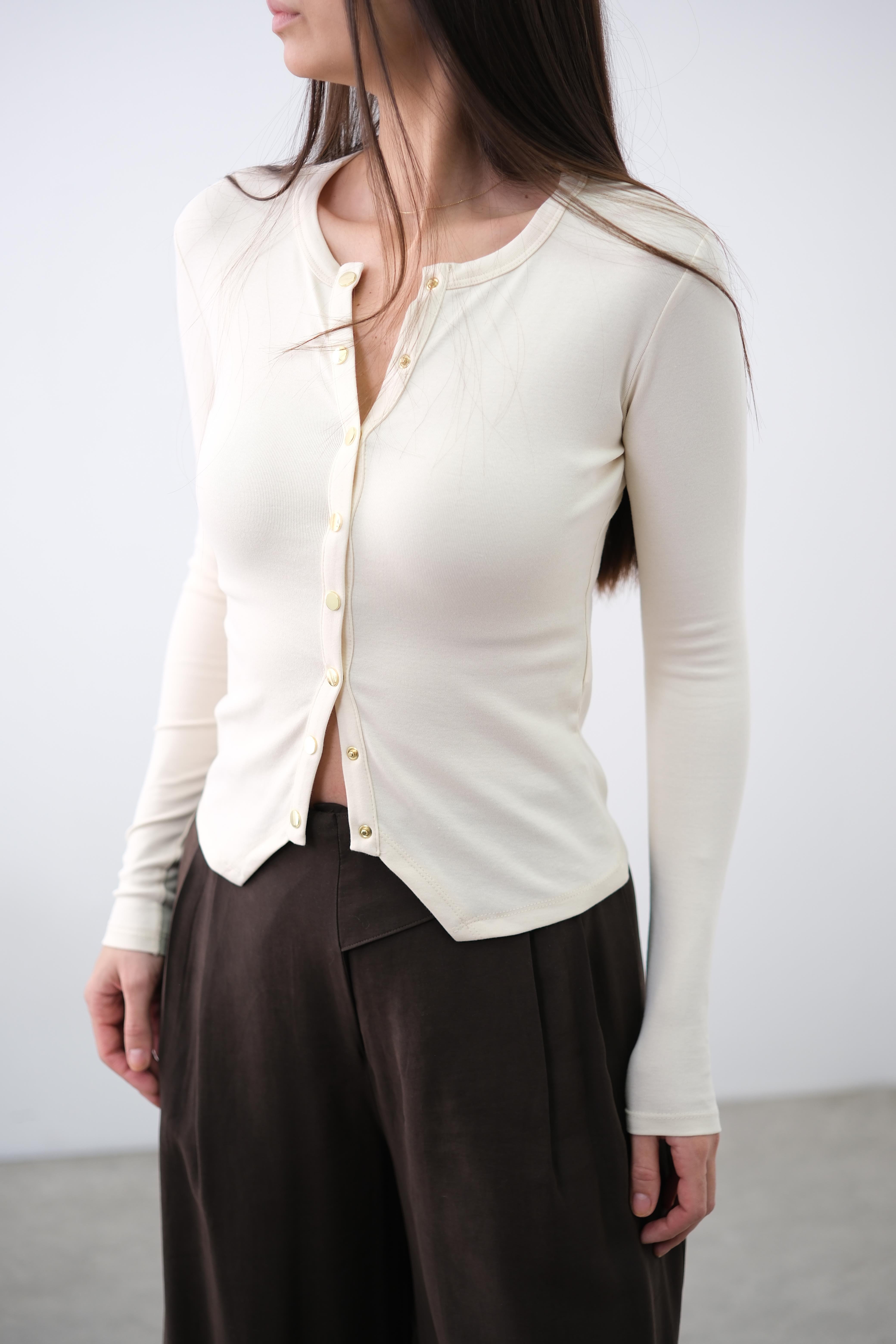 CESCA ÇITÇITLI KREM BLUZ