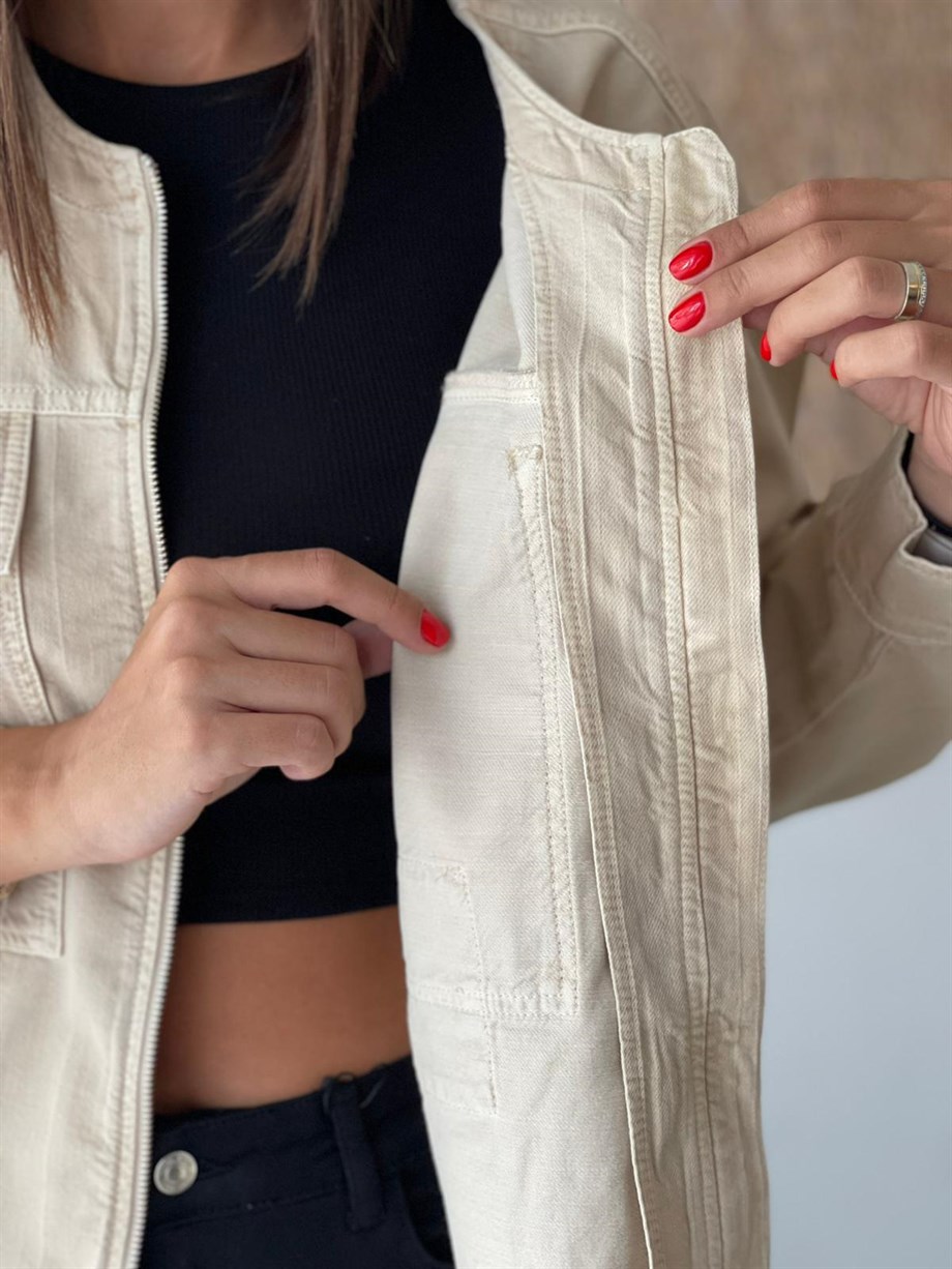 CHRIS KEMİK GABARDİN CEKET