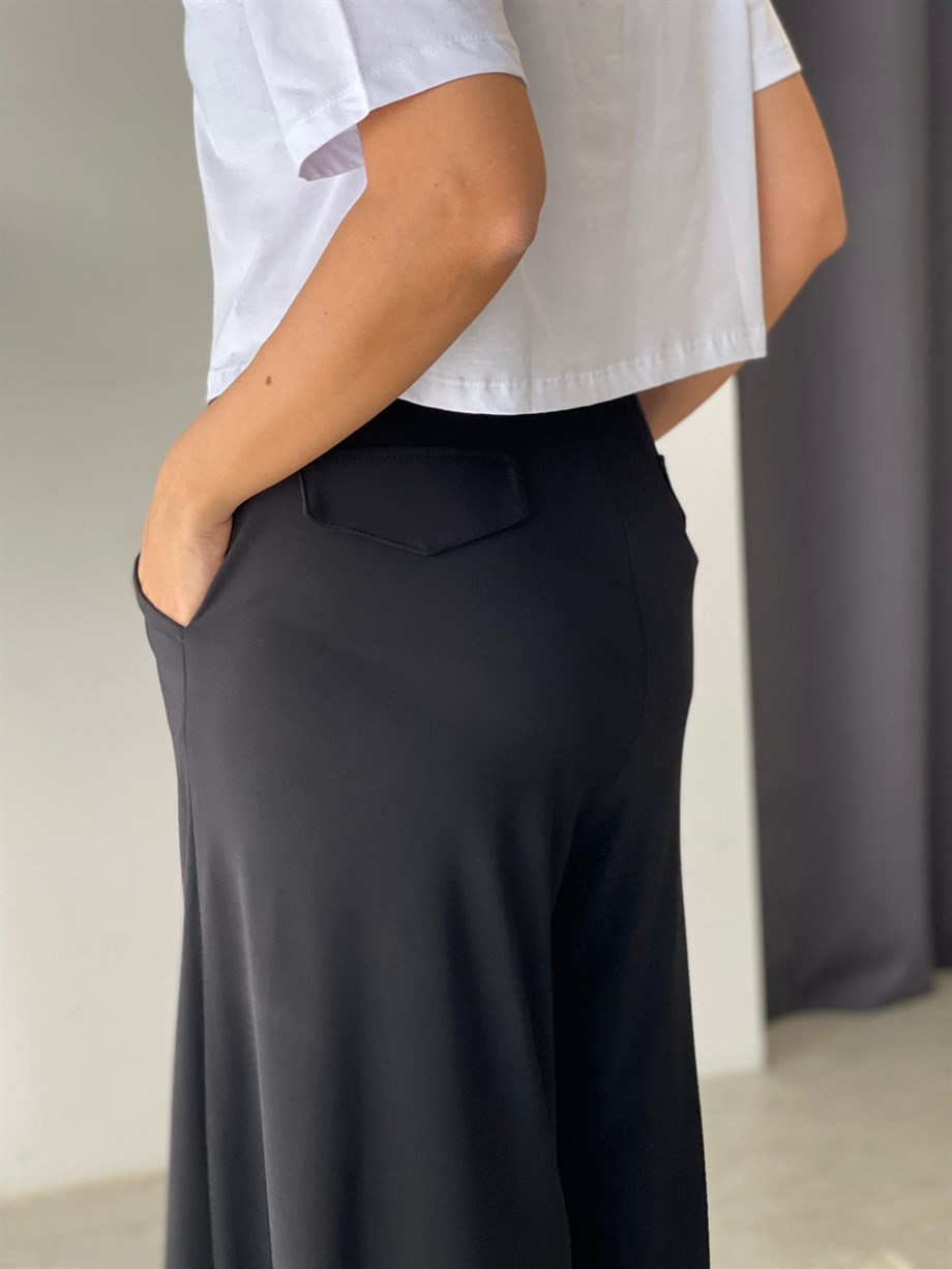 COLMAN SİYAH FERMUARLI PANTOLON