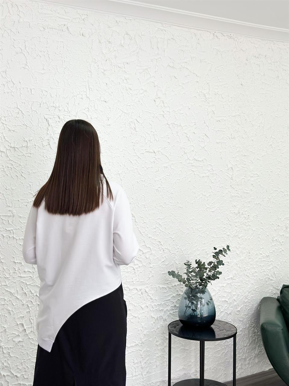 DESTİN BEYAZ TASARIM SWEATSHIRT