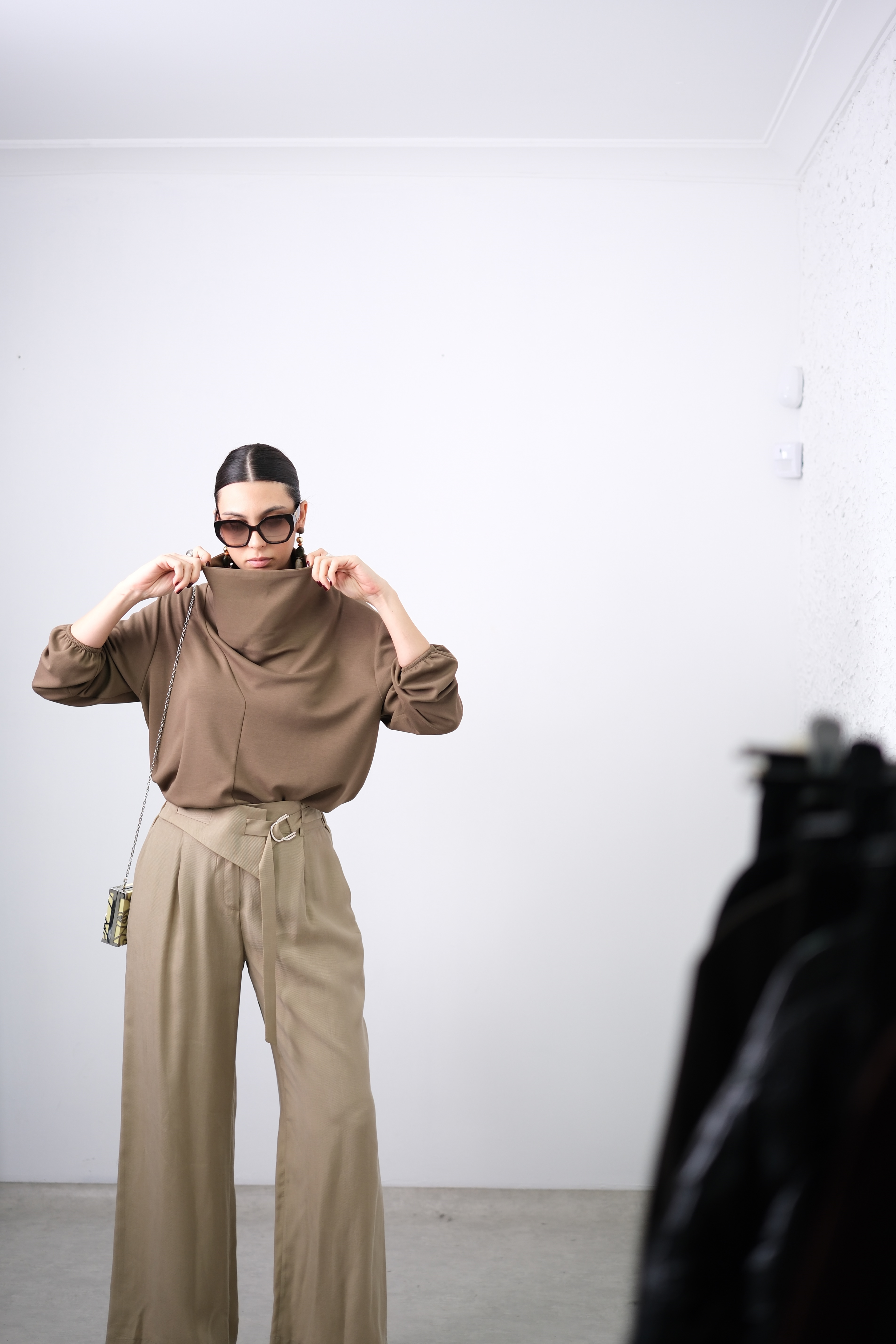 DOLCE YAĞ YEŞİLİ MODAL BLUZ