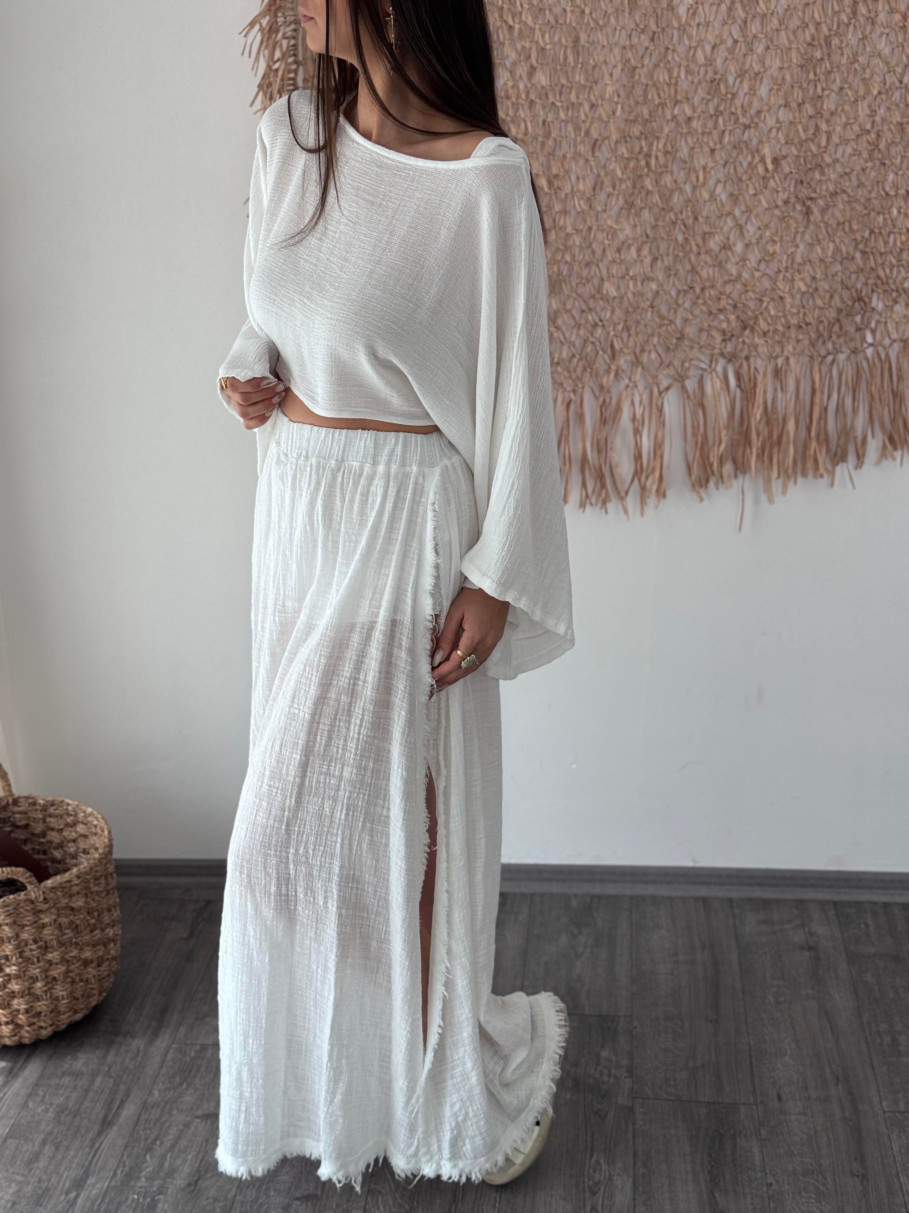 DUBAİ BEYAZ ŞORTLU ETEK