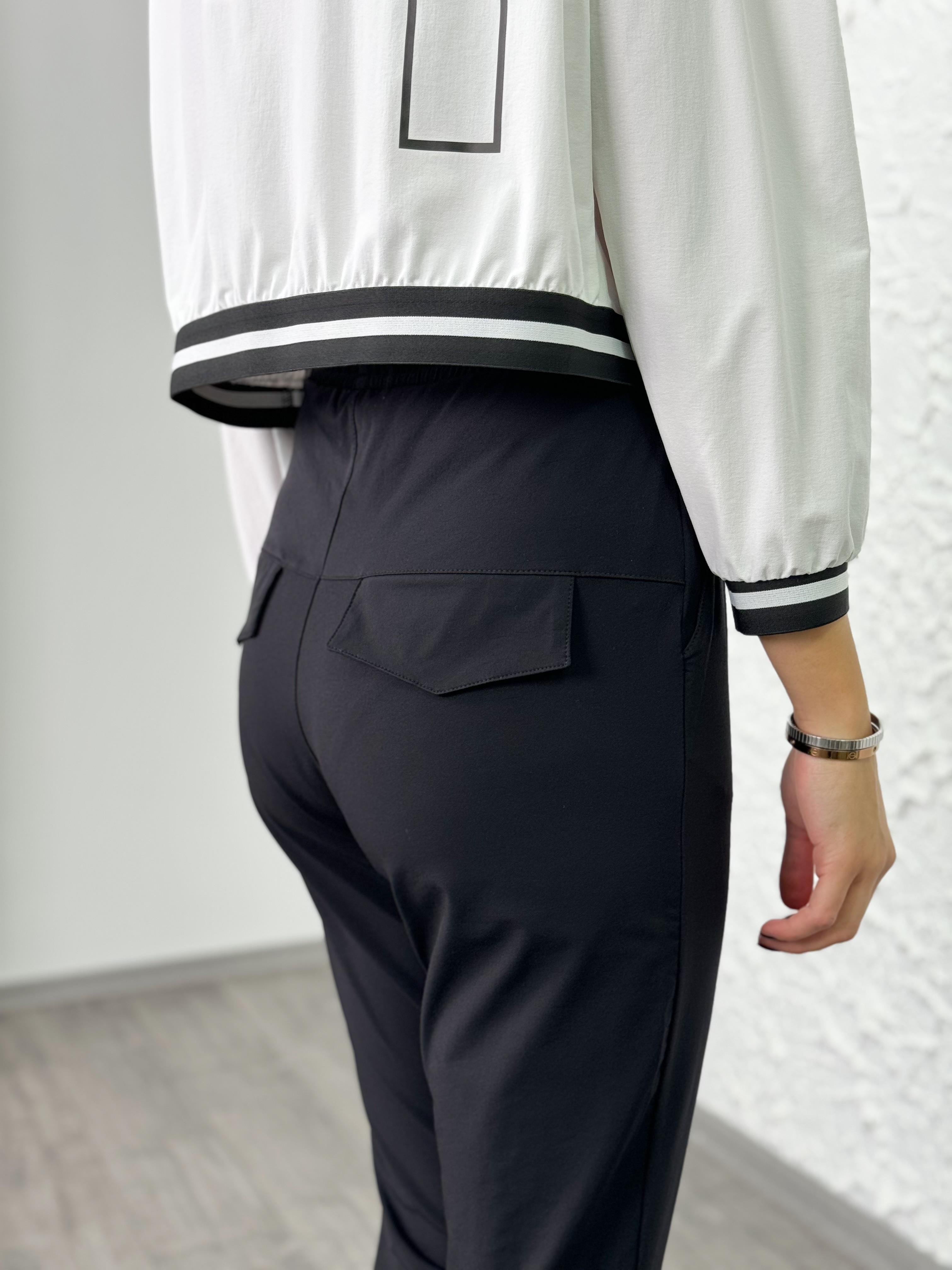 ELEMA SİYAH PAÇA PLİSELİ PANTOLON