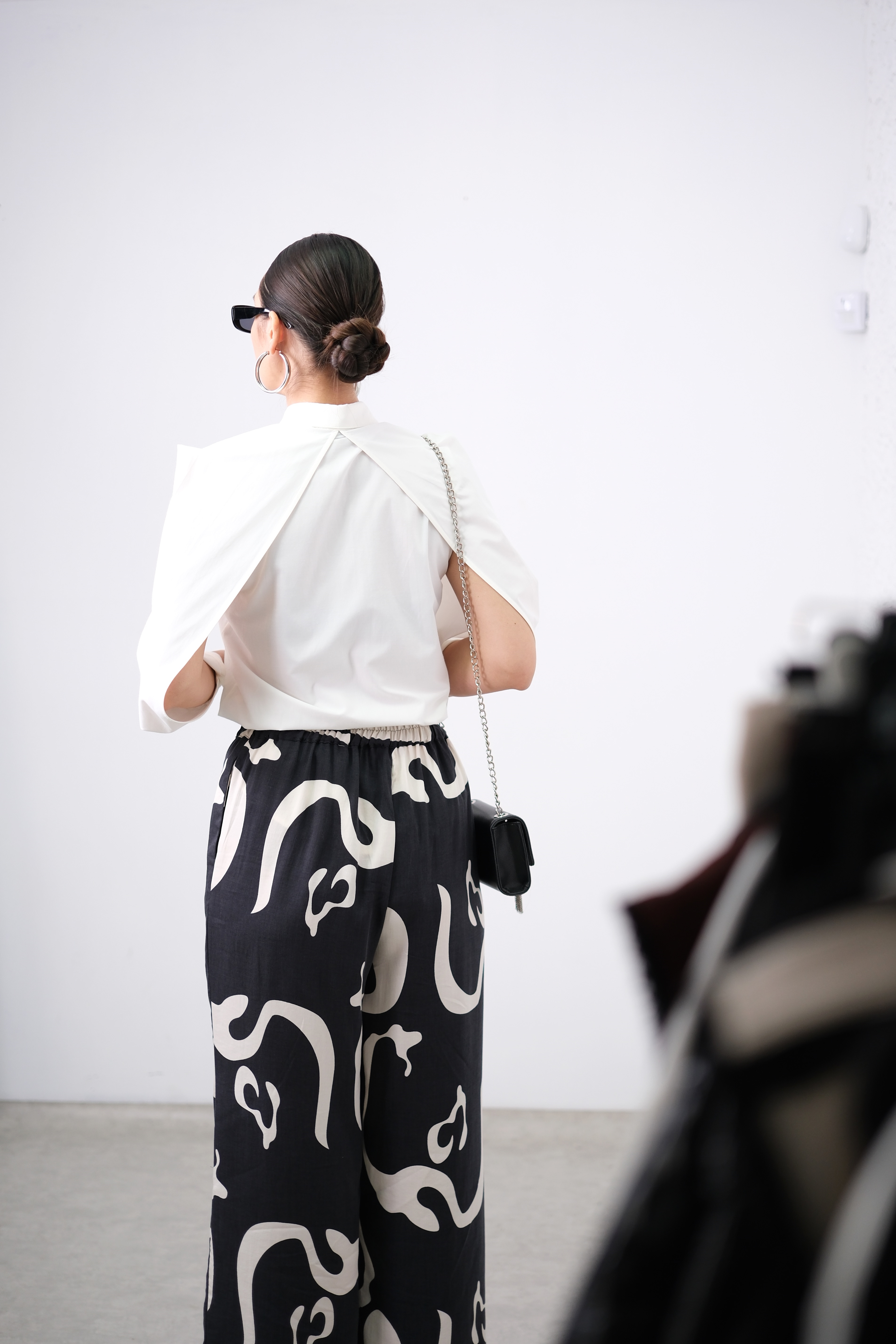 ELİTE TOUCH DESENLİ SİYAH PANTOLON