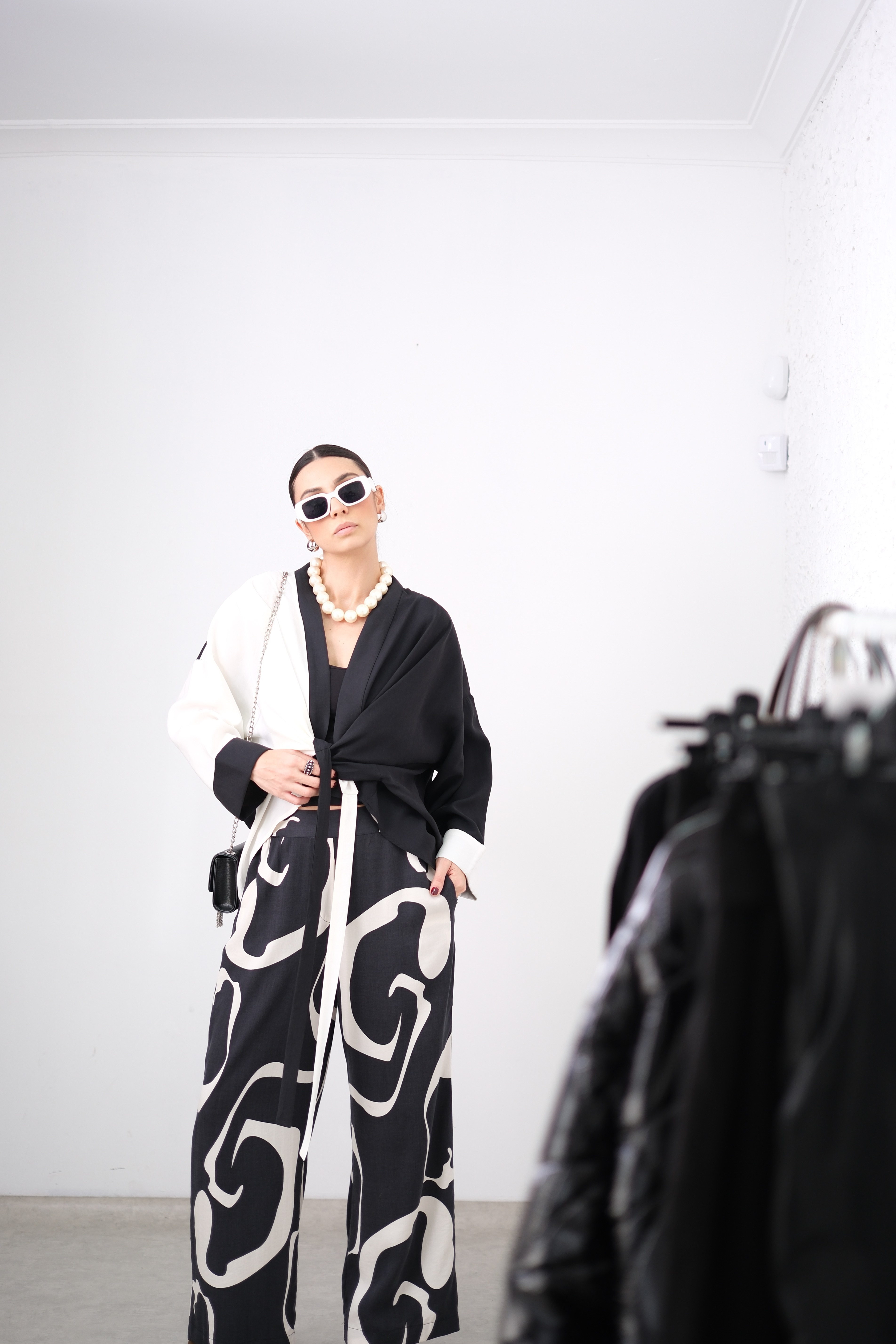 ELİTE TOUCH SİYAH/EKRU CEKET