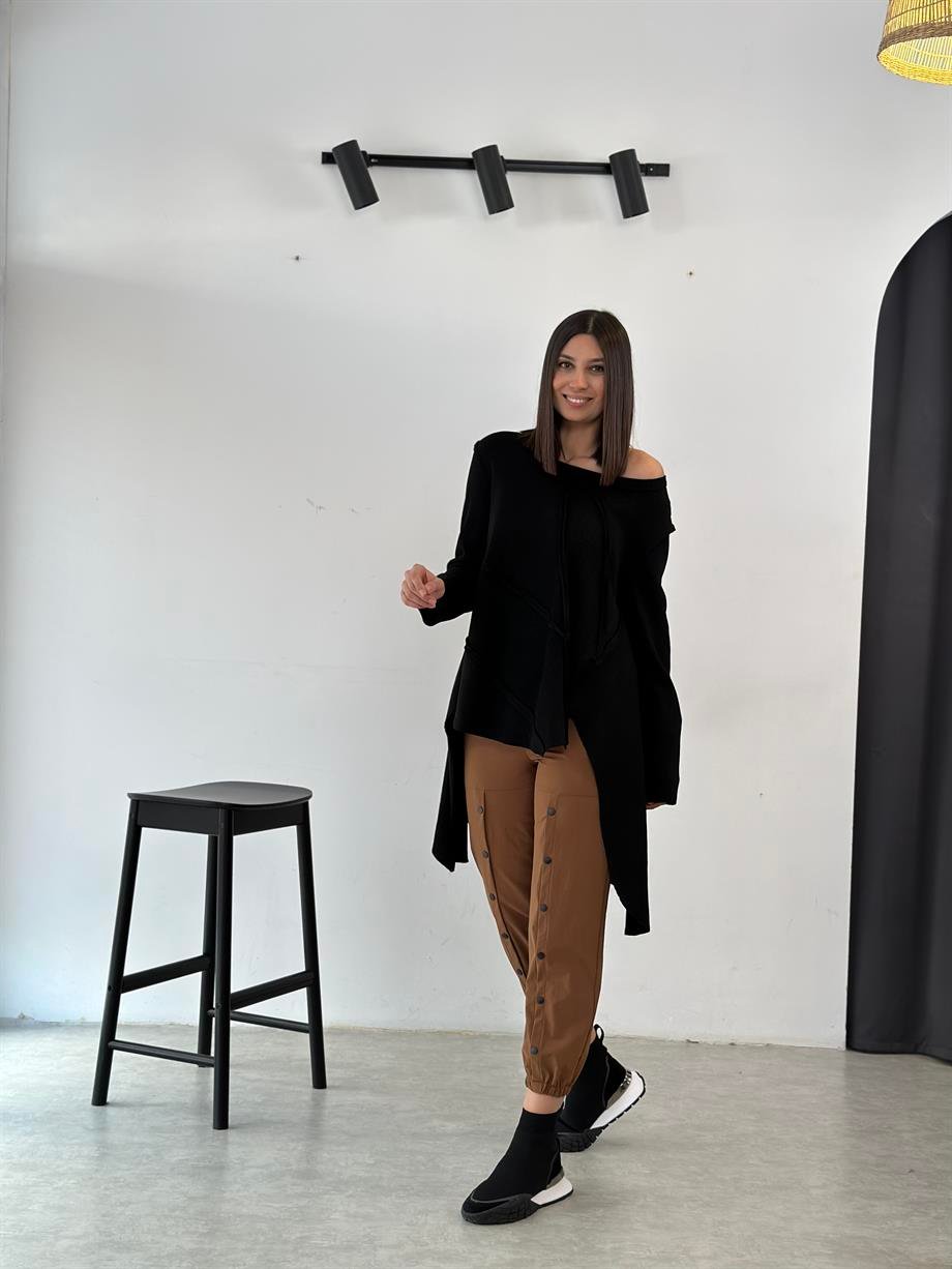 GALE ÇITÇITLI KAHVE PANTOLON