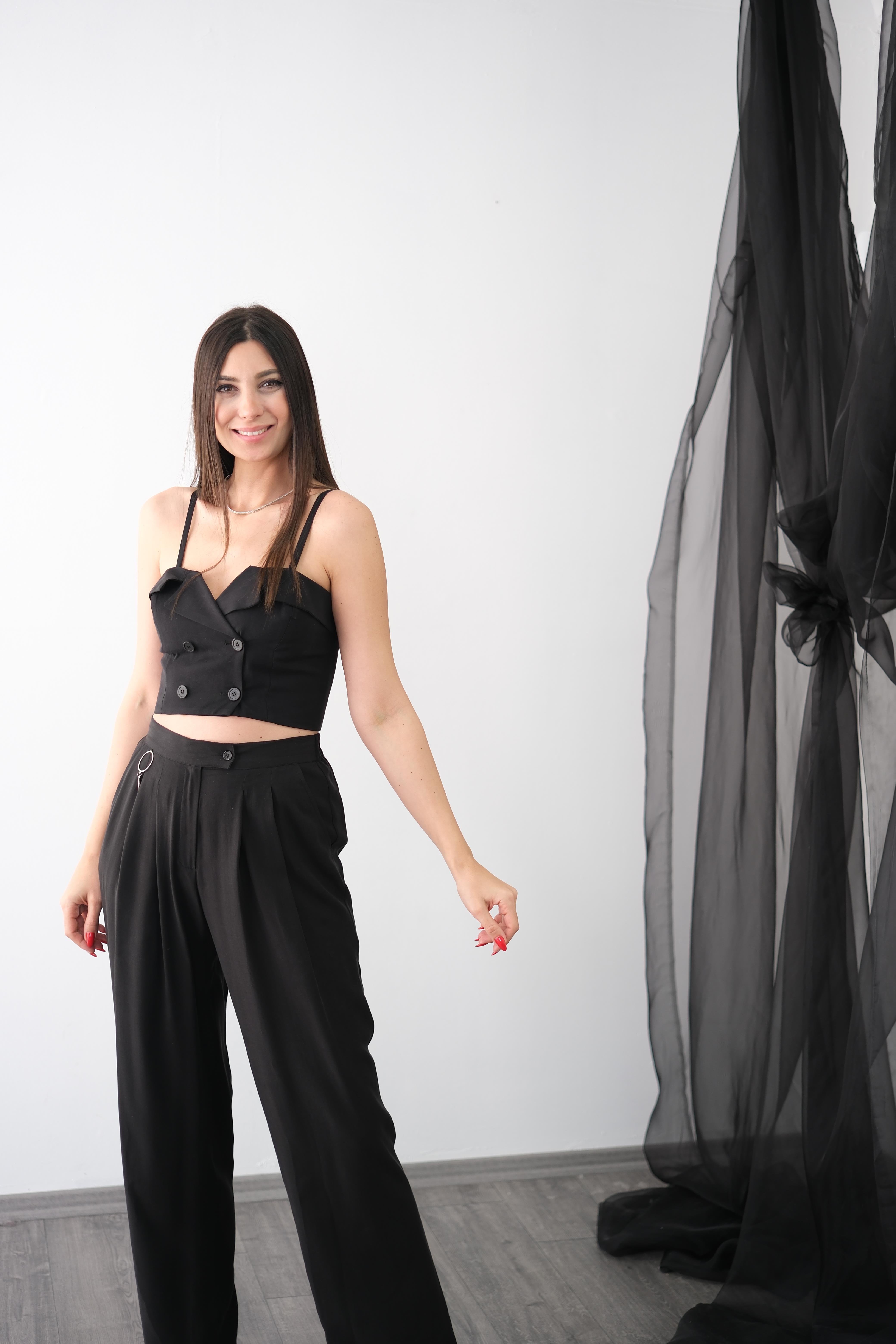 GİRİT SİYAH TASARIM PALAZZO