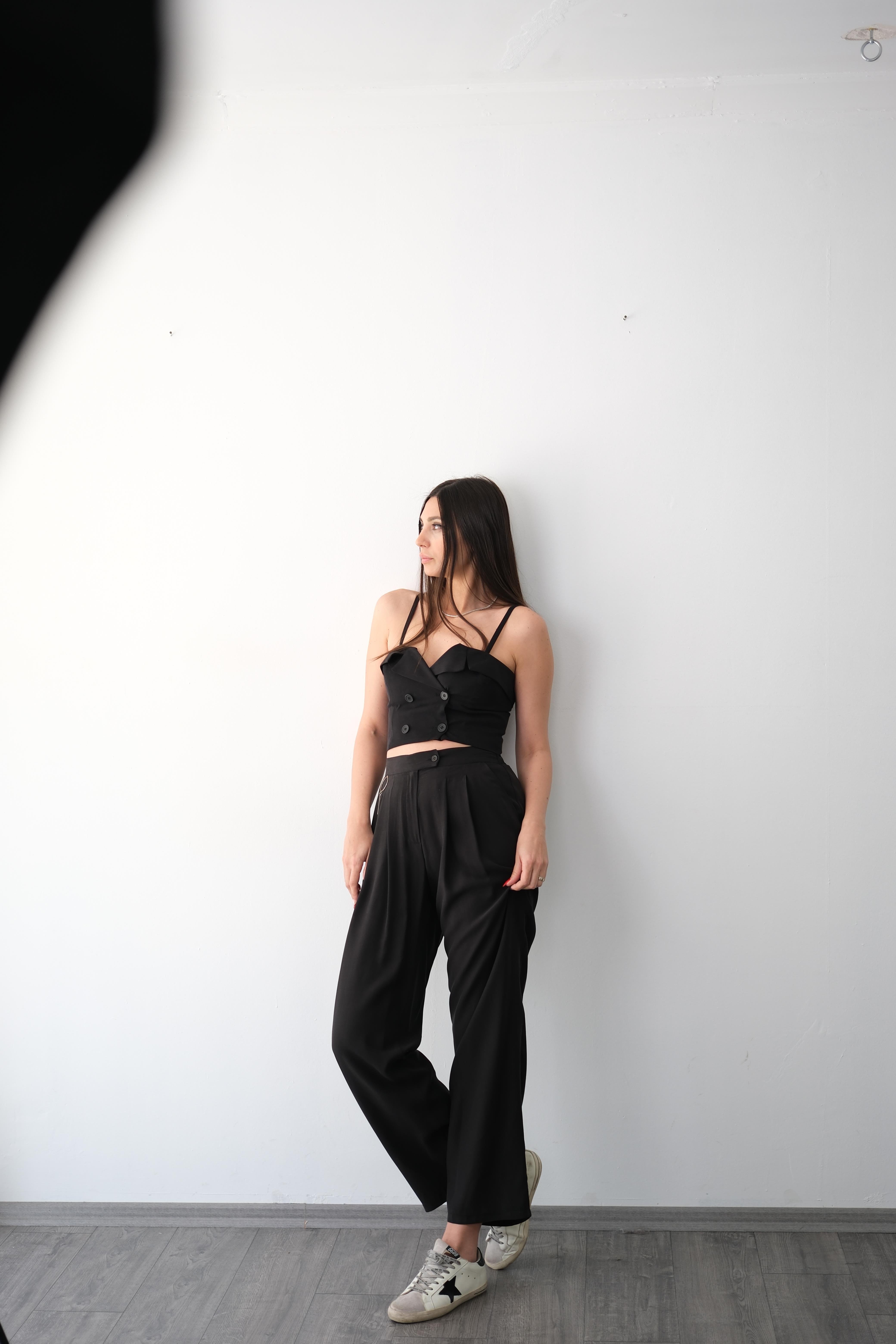 GİRİT SİYAH TASARIM PALAZZO