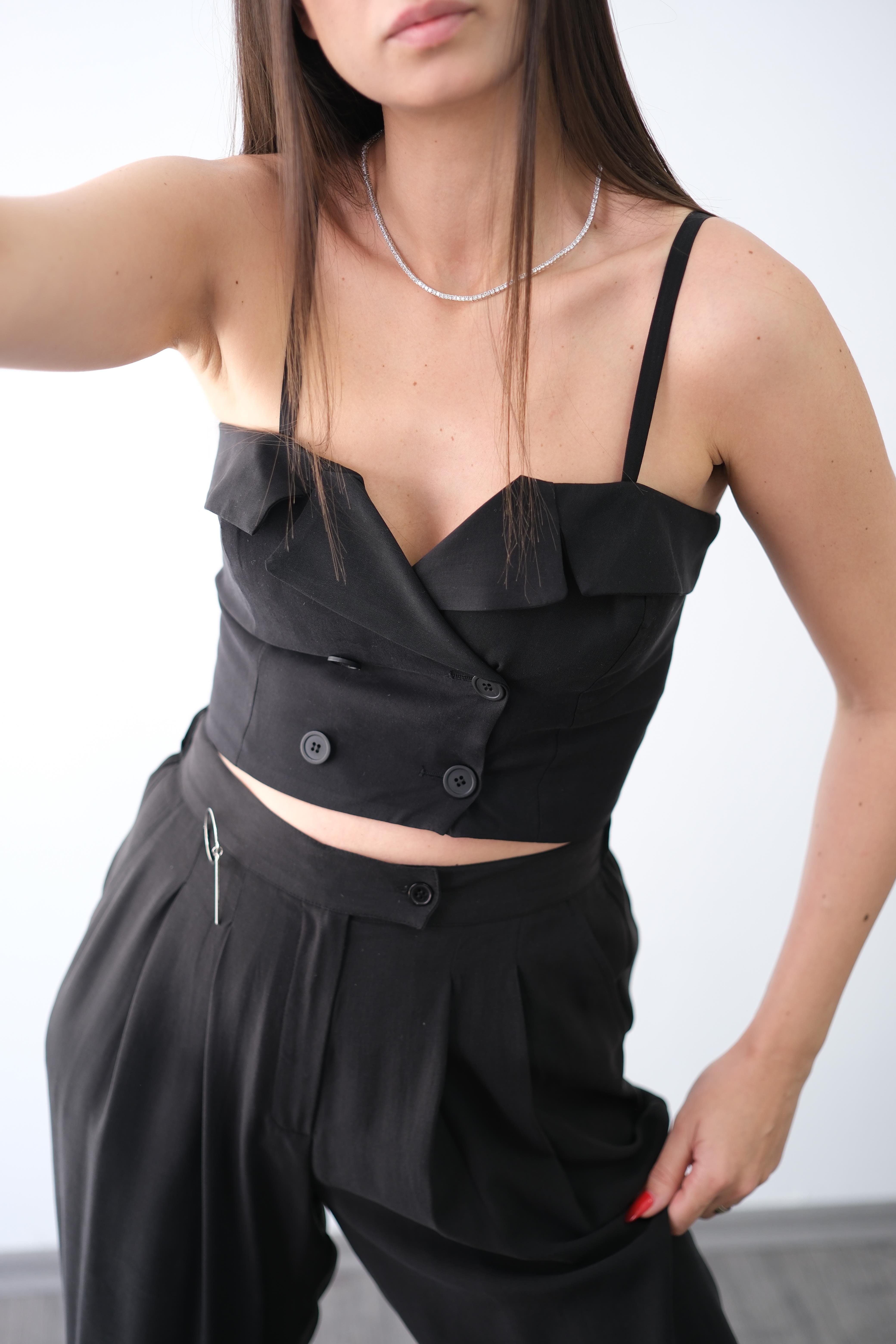 GİRİT SİYAH TENCEL BÜSTİYER