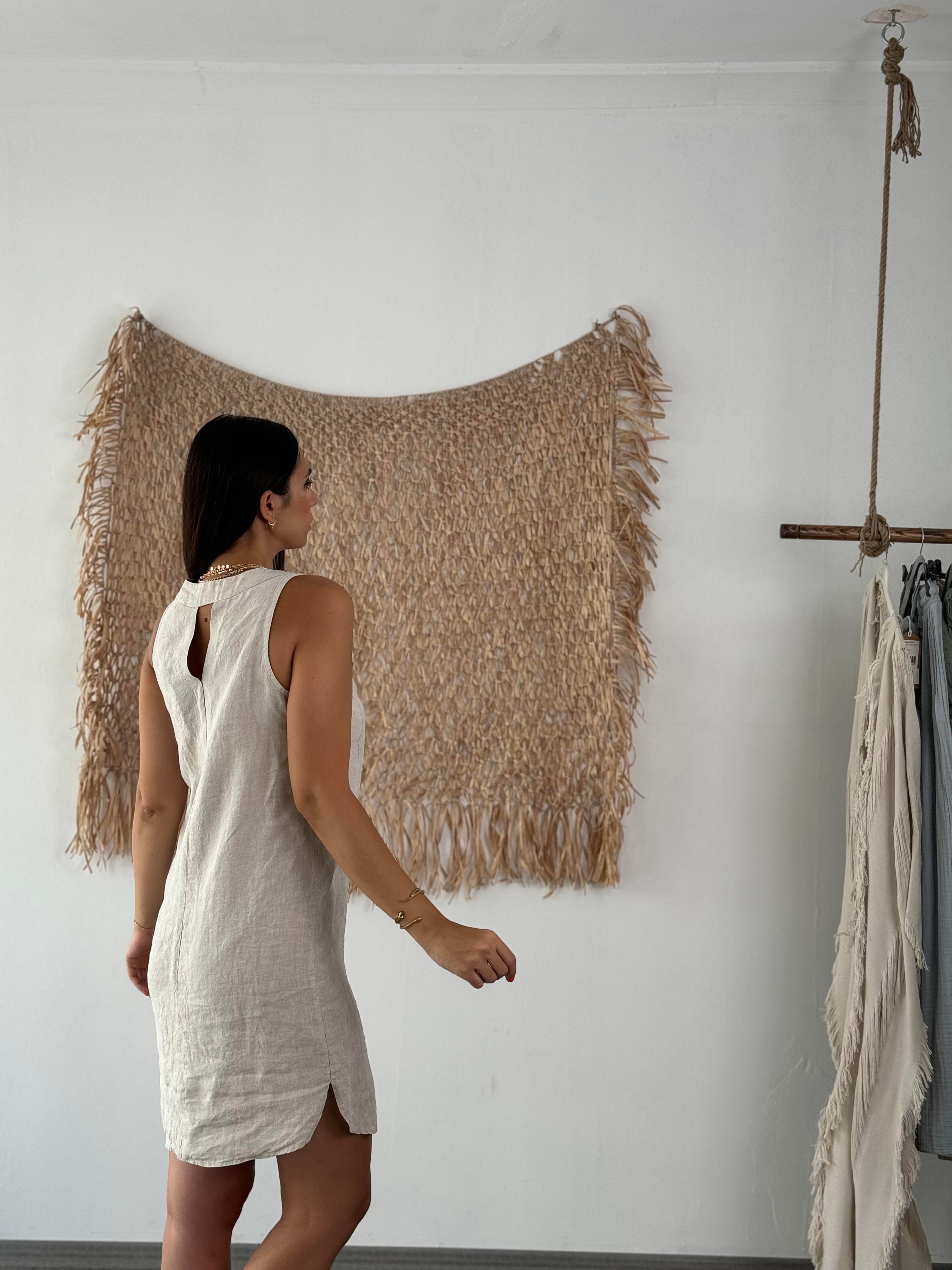 HEBETOS TAŞ KETEN ELBİSE