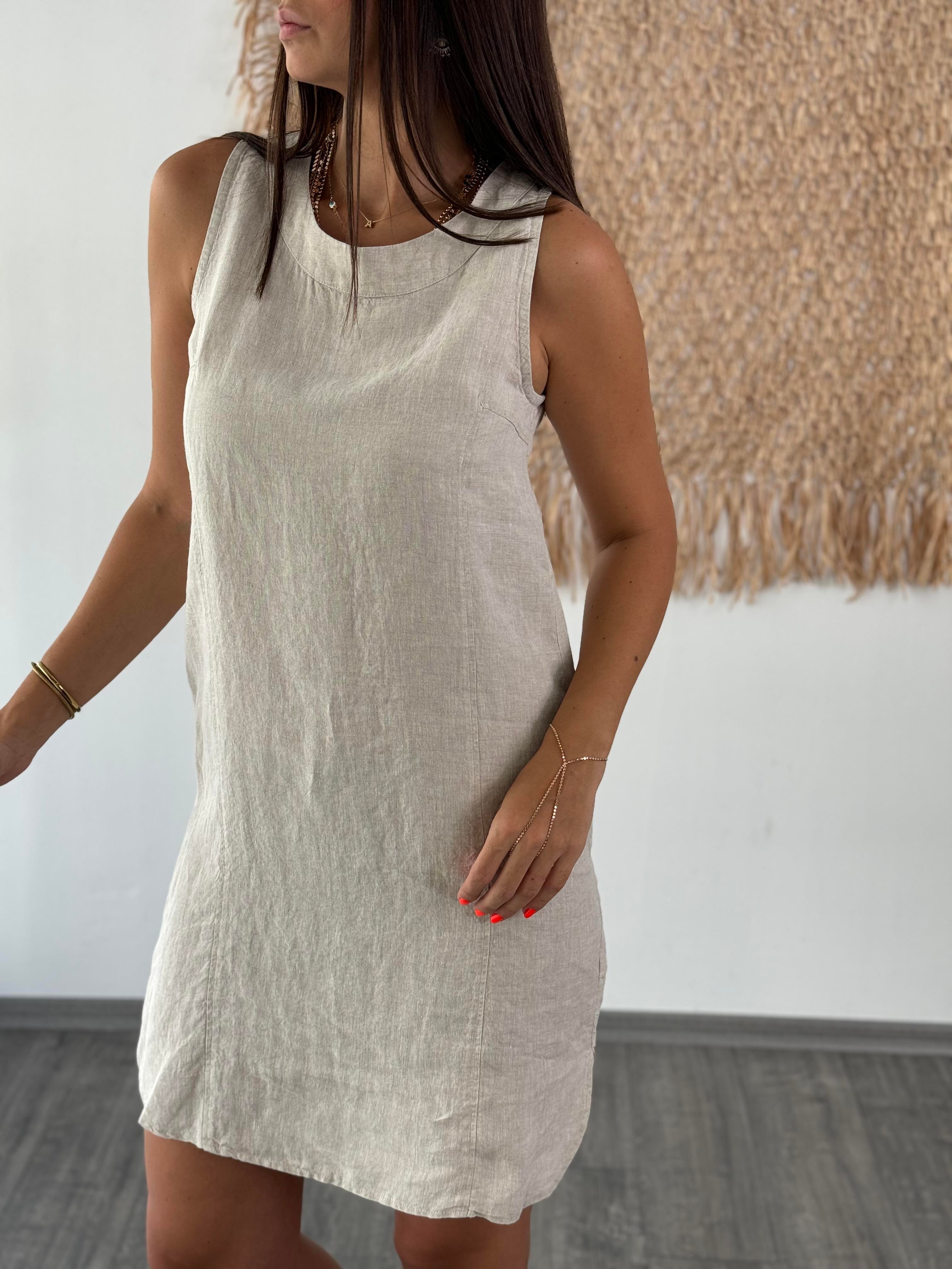 HEBETOS TAŞ KETEN ELBİSE