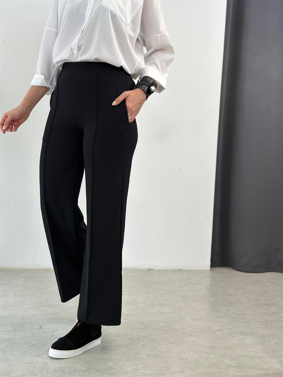 HONA SİYAH PALAZZO PANTOLON