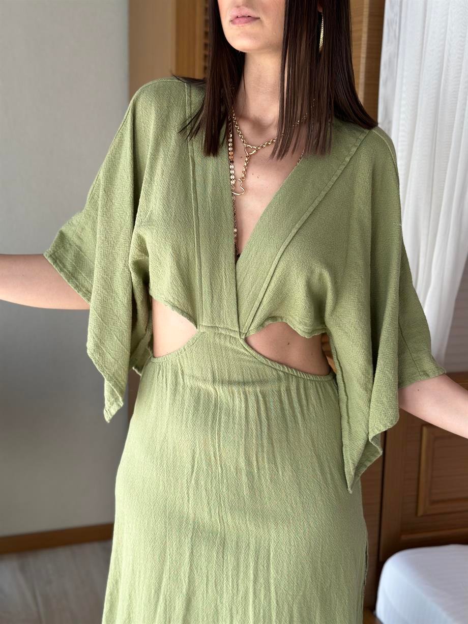 İBİZA TASARIM SAGE GREEN ELBİSE