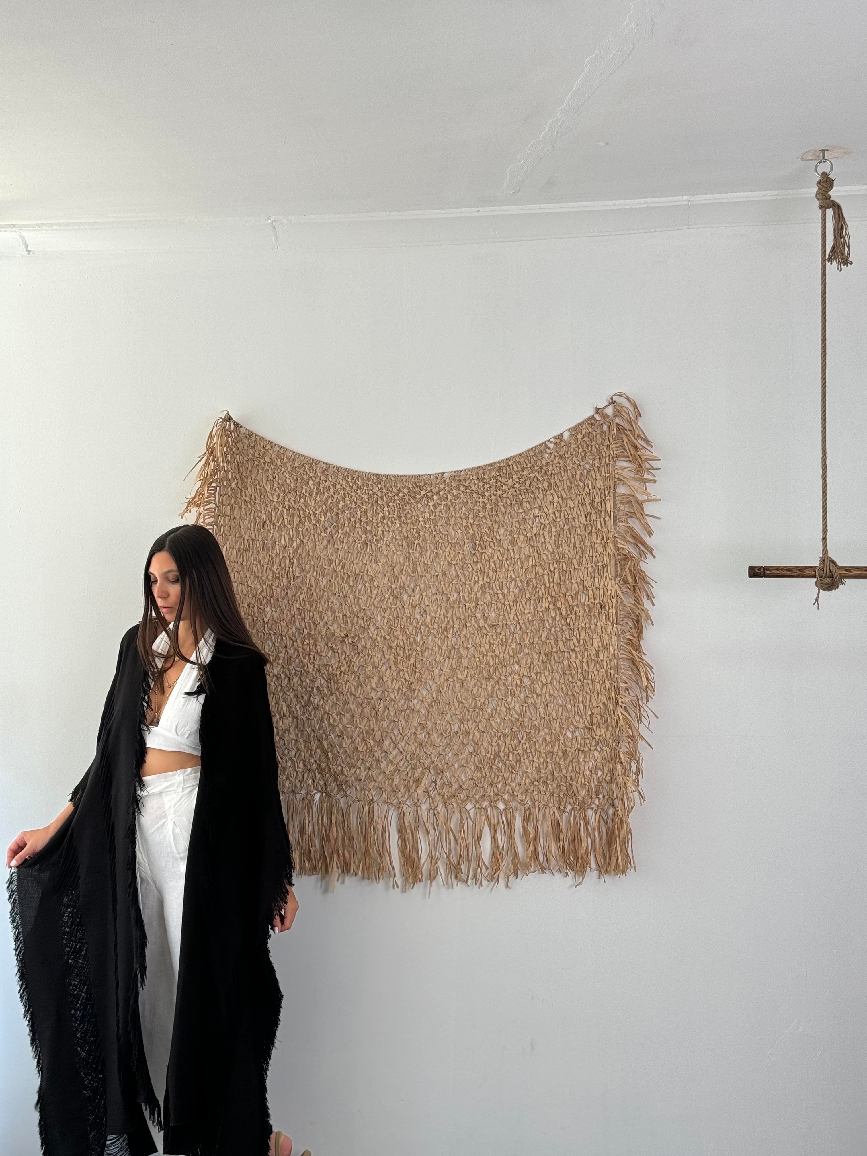 İRO SİYAH TASARIM KAFTAN